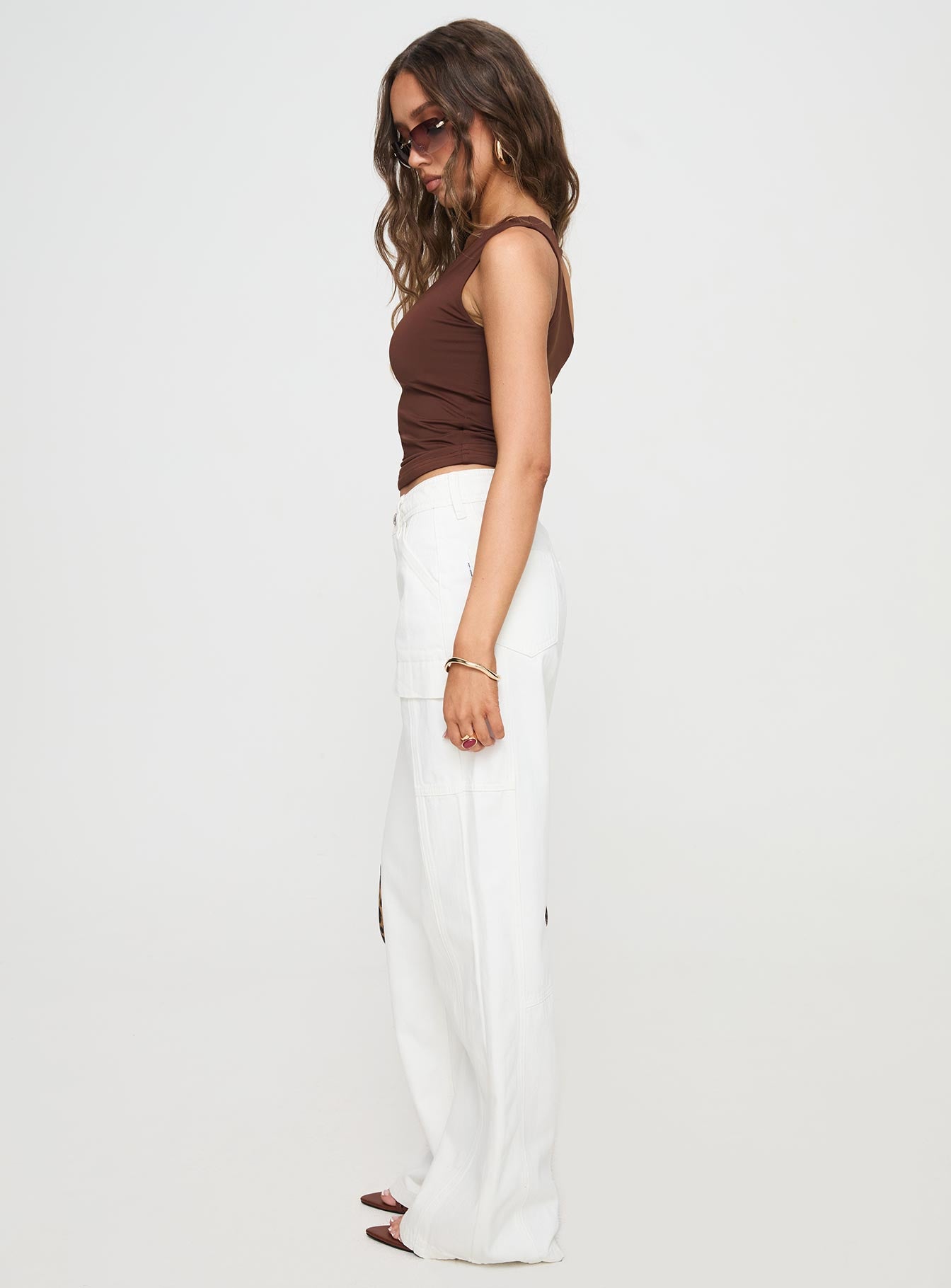 Chad Cargo Jeans White Denim-Vipp Girl