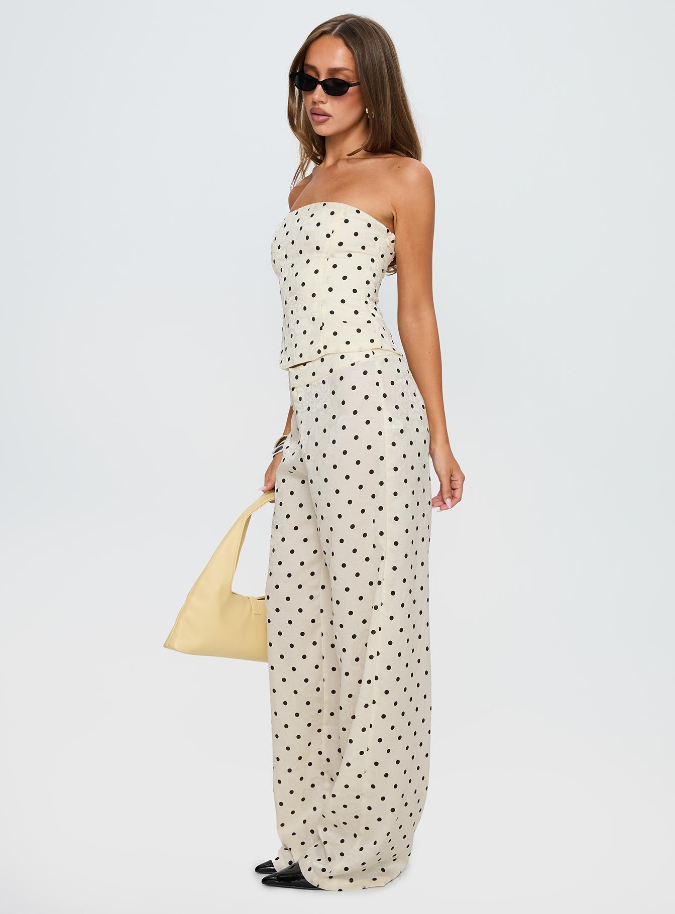 Powdered Sugar Strapless Set Cream Polka-Vipp Girl