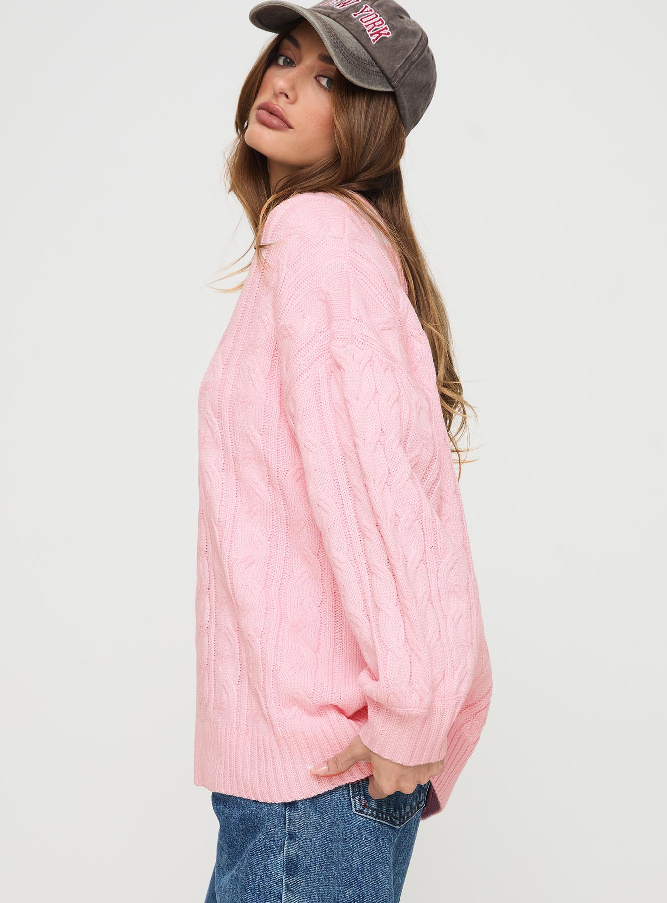 Moldova Knit Sweater Pink-Vipp Girl