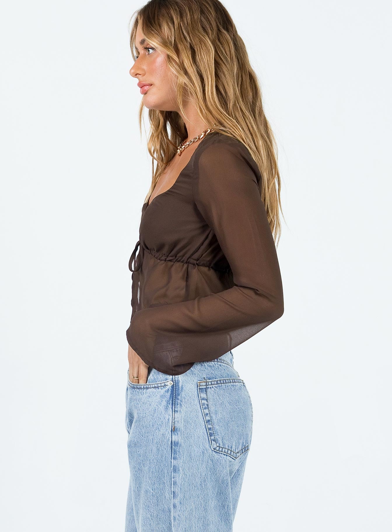 Kenney Long Sleeve Top Brown-Vipp Girl