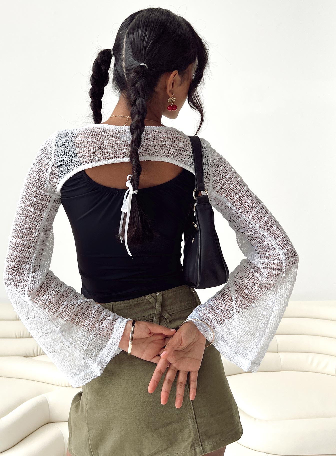 Kodie Bolero Sweater White-Vipp Girl