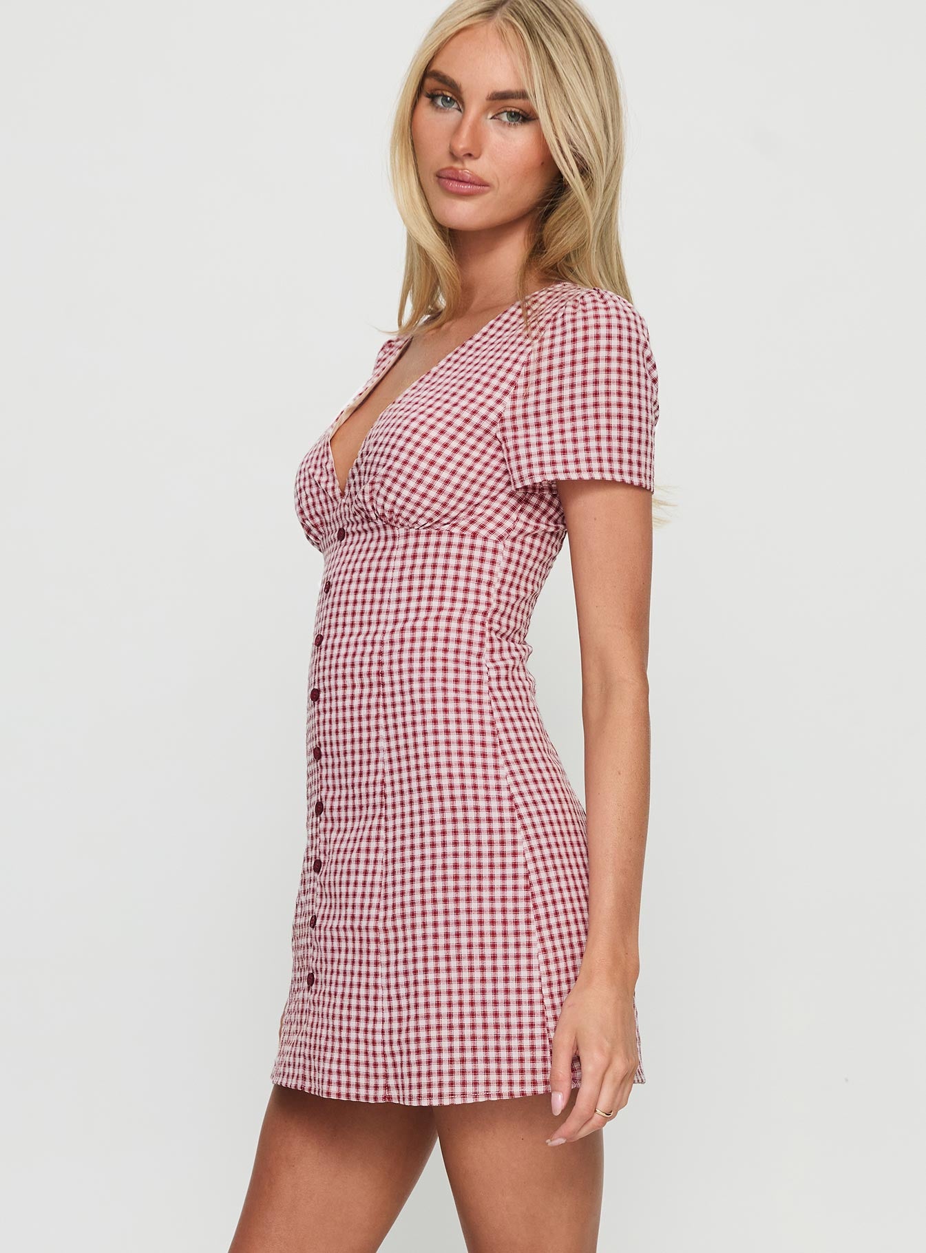 Loveliness Playsuit Red Check-Vipp Girl