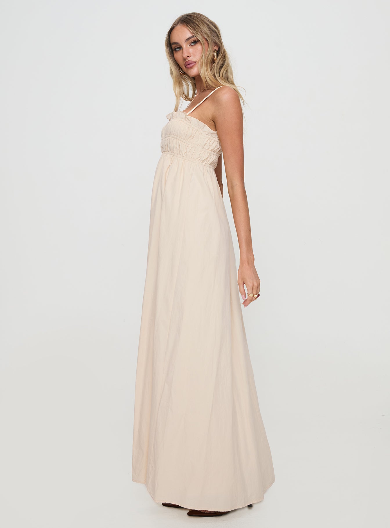 Love All Around Maxi Dress Cream-Vipp Girl