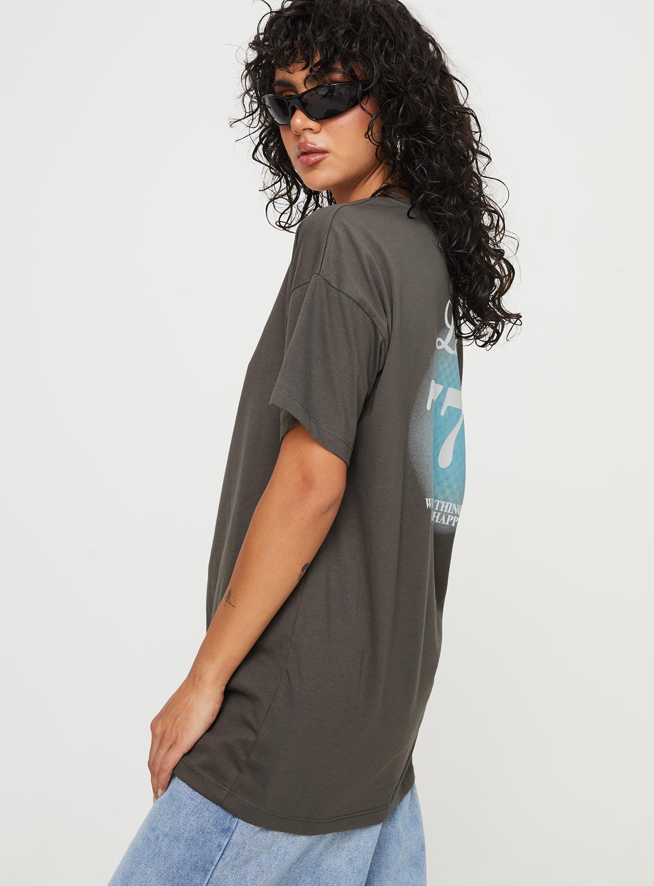 Luck 777 Oversized Tee Black-Vipp Girl