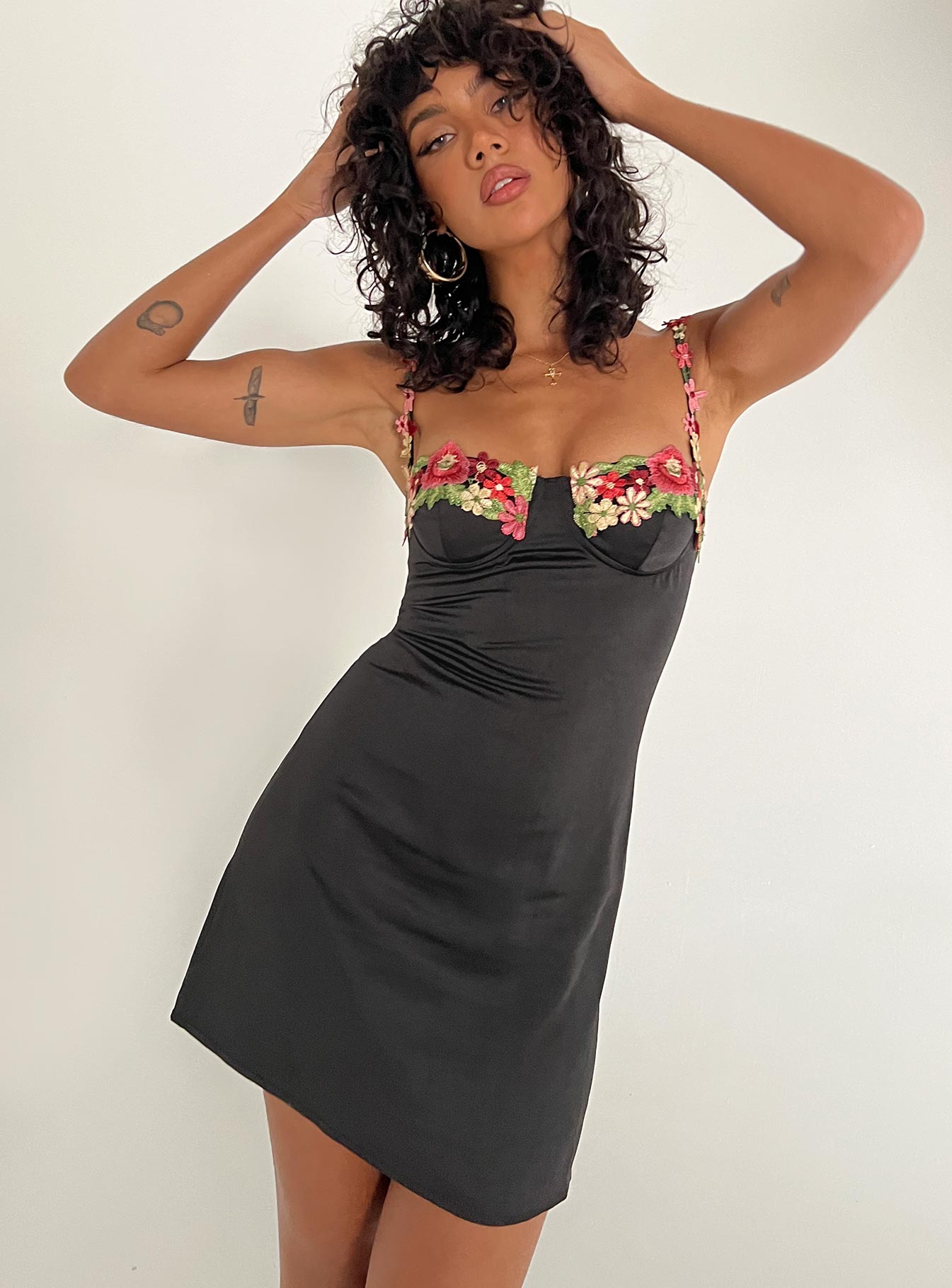 Kenzie Mini Dress Black-Vipp Girl