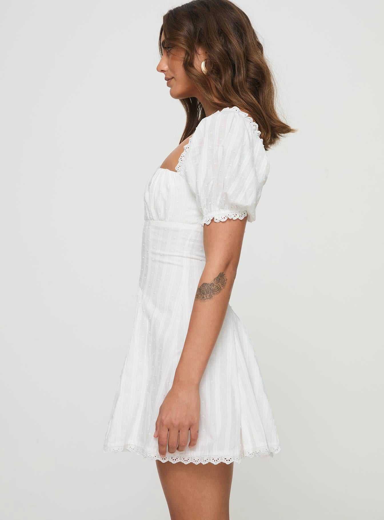 Rabatia Mini Dress White-Vipp Girl