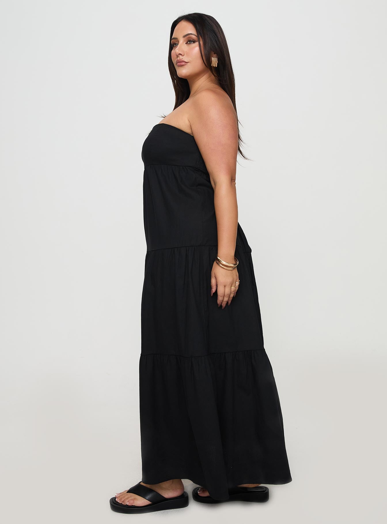 Osment Maxi Dress Black Curve-Vipp Girl