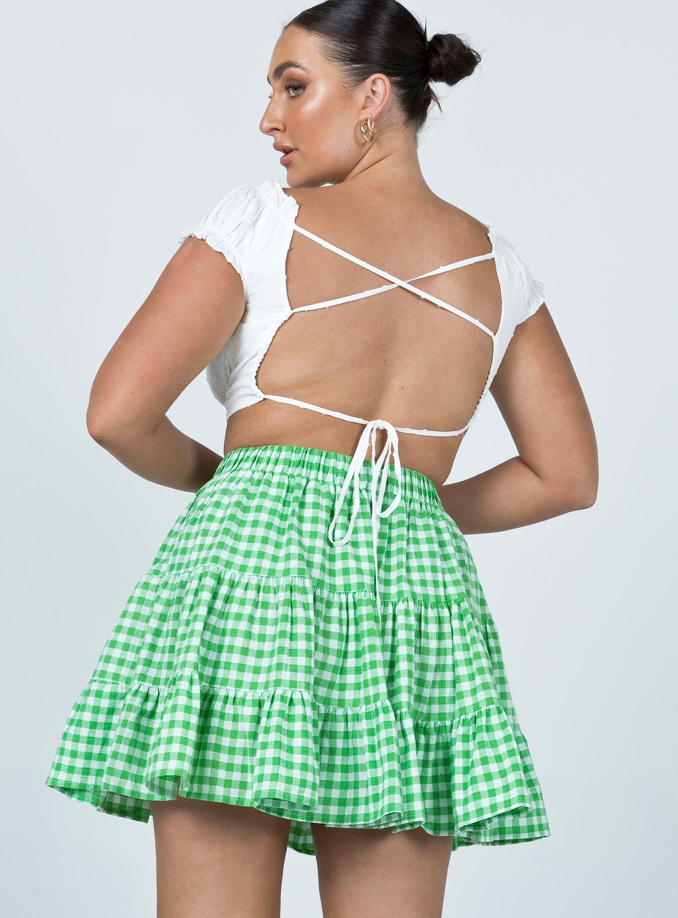 Marlie Mini Skirt Green-Vipp Girl