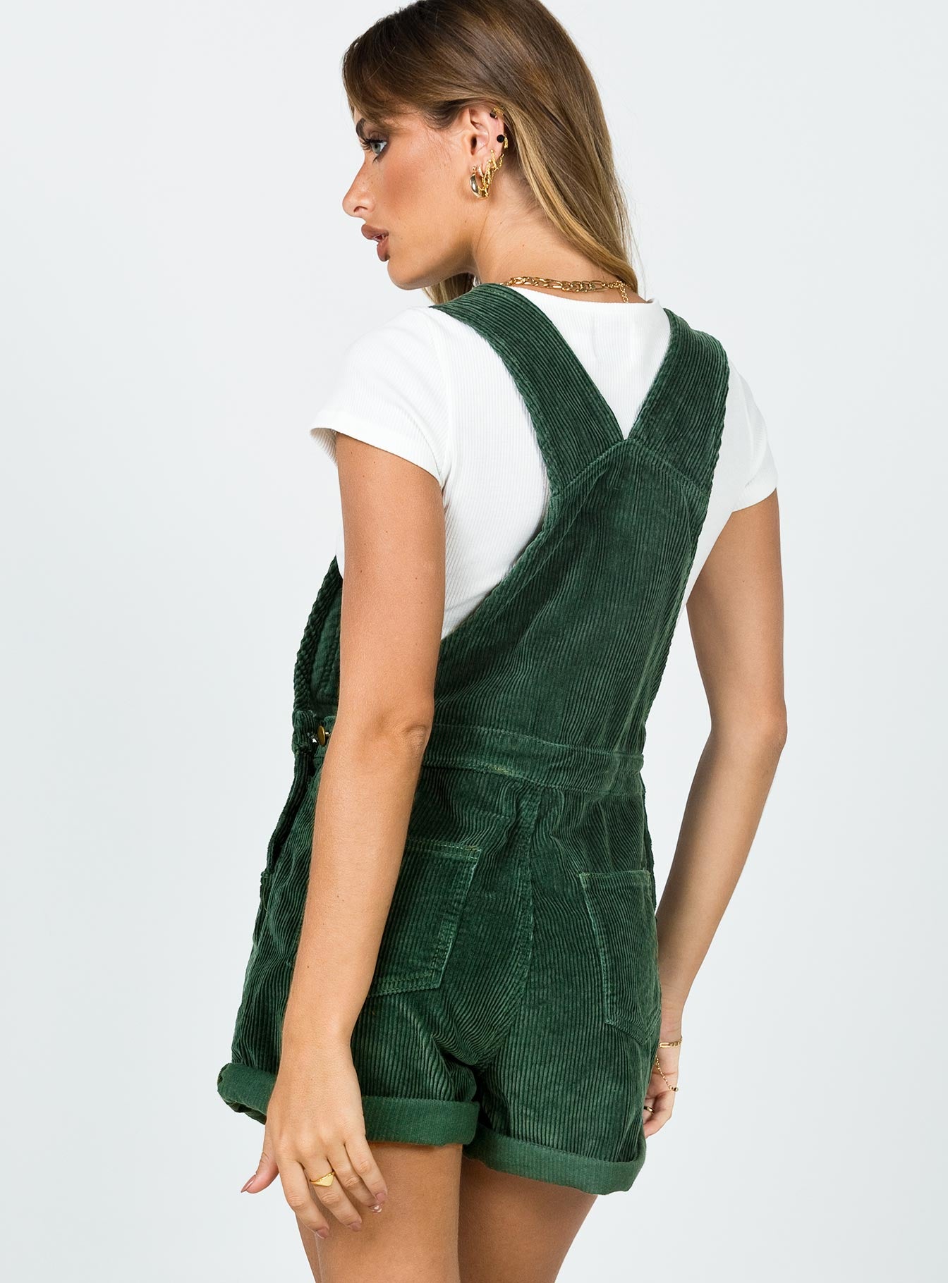 Kacey Short Overalls Khaki-Vipp Girl