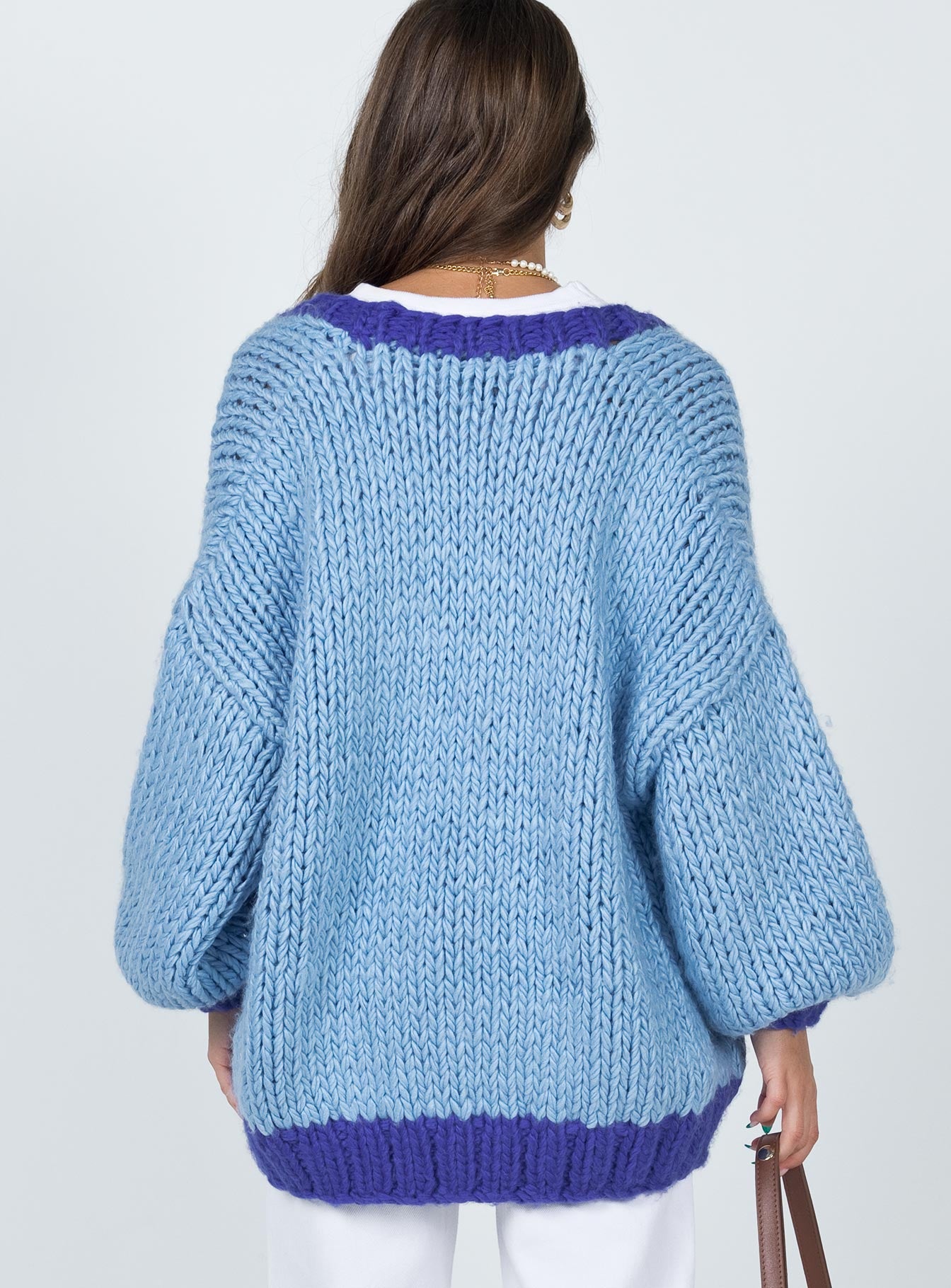 Lester Knit Cardigan Blue-Vipp Girl