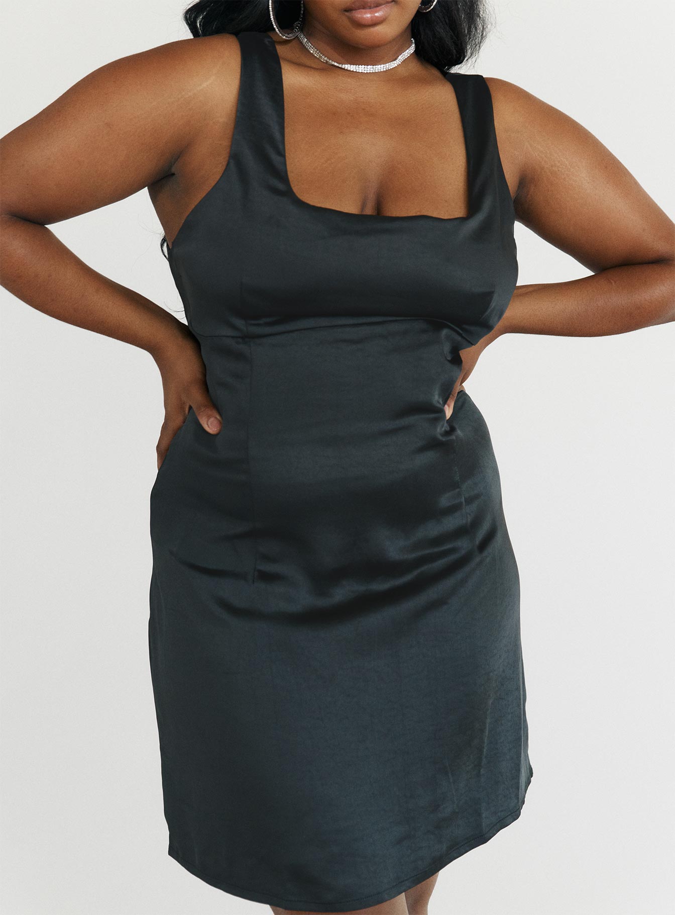 Cobie Mini Dress Black Curve-Vipp Girl