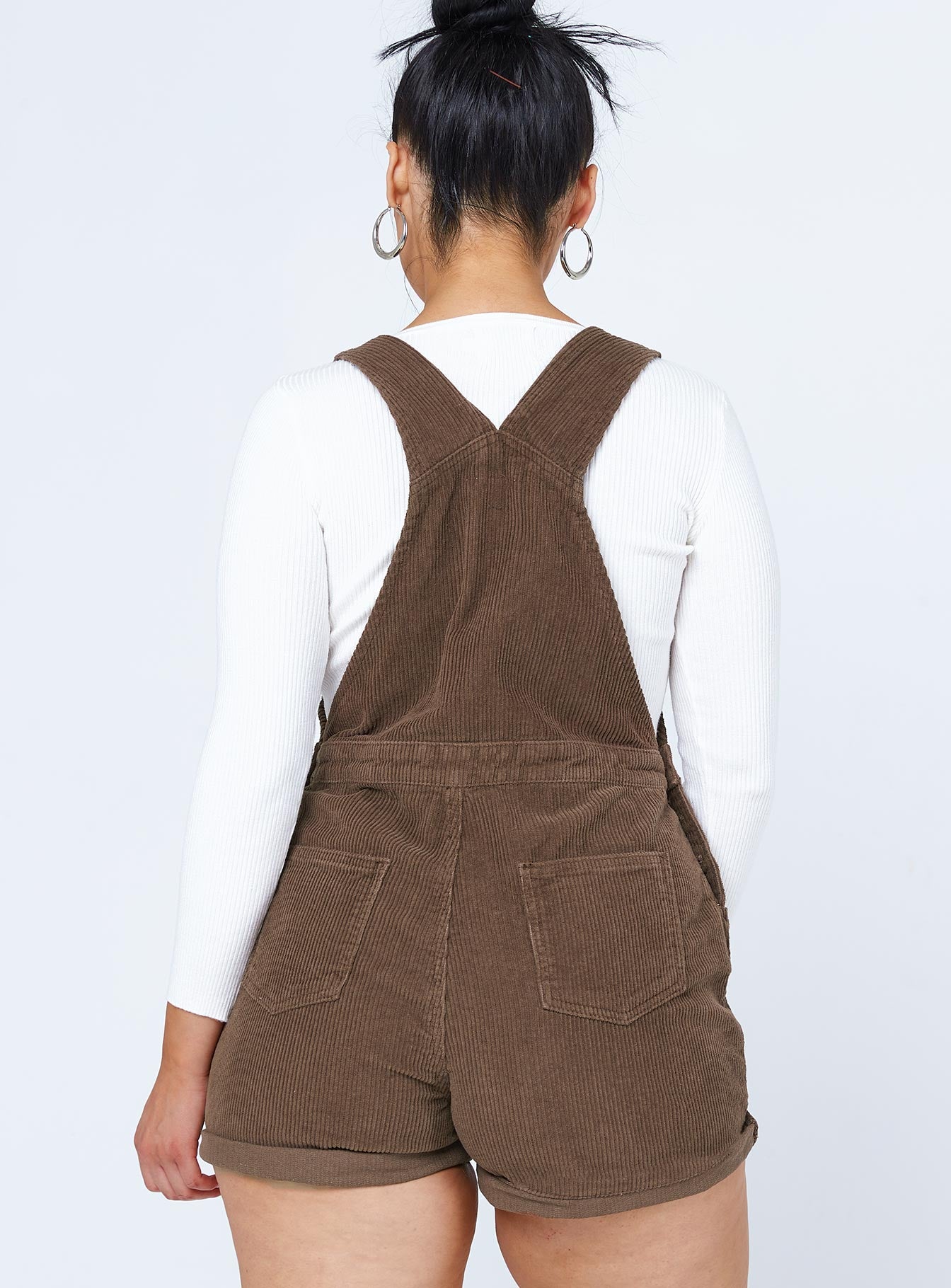 Kacey Short Overalls Brown-Vipp Girl