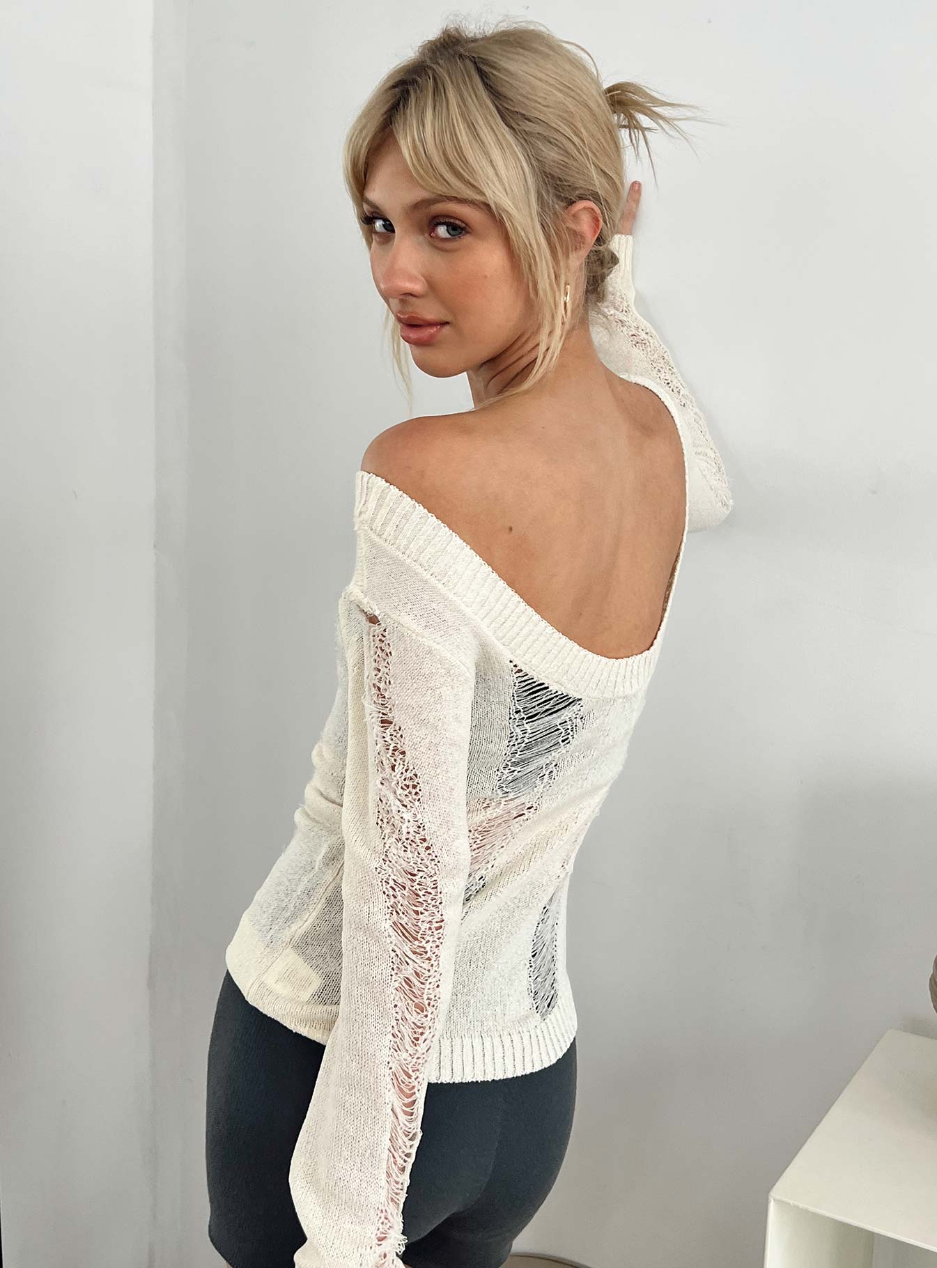 Petersen Long Sleeve Top Cream-Vipp Girl