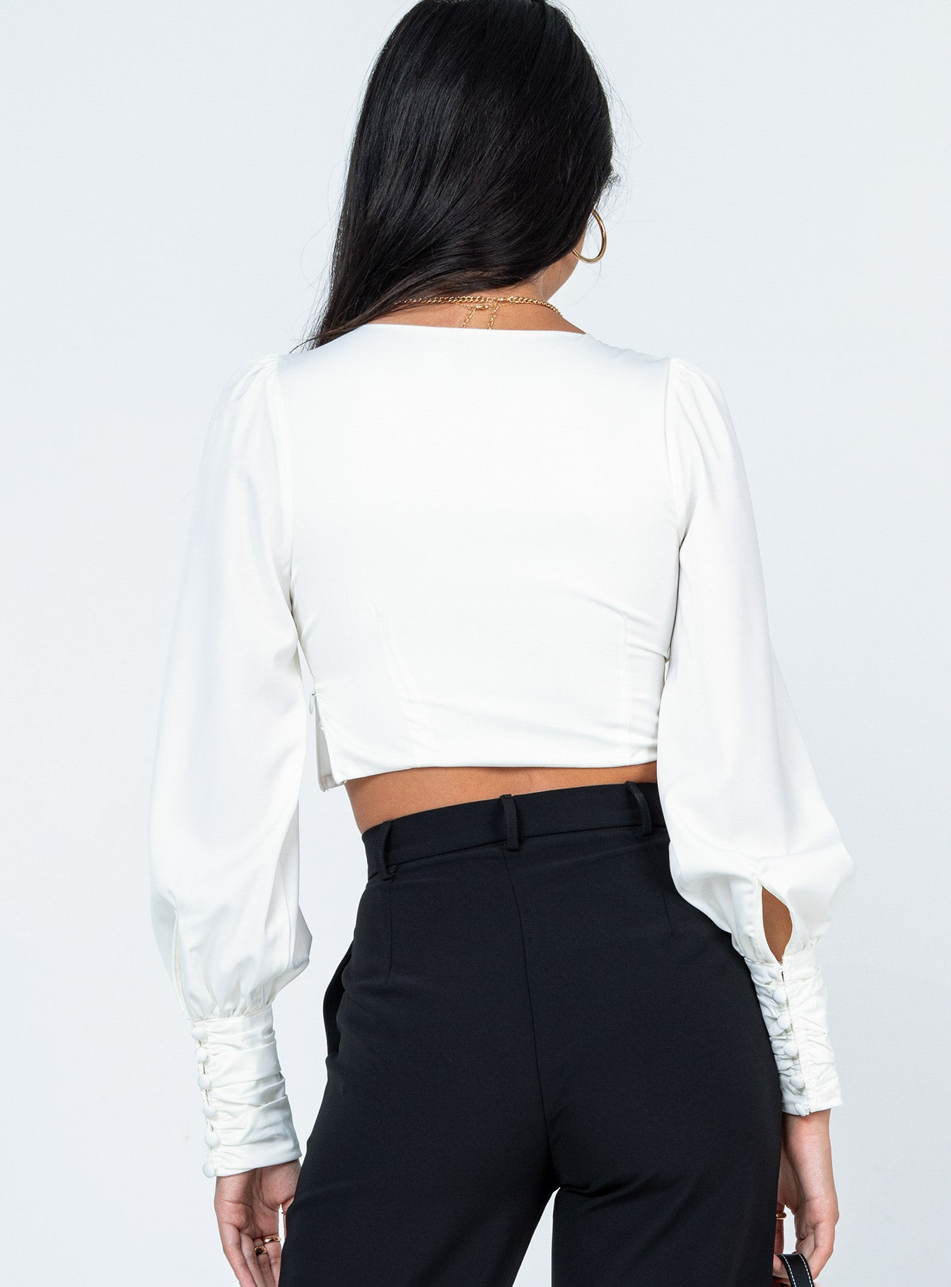Dimitri Long Sleeve Top White-Vipp Girl