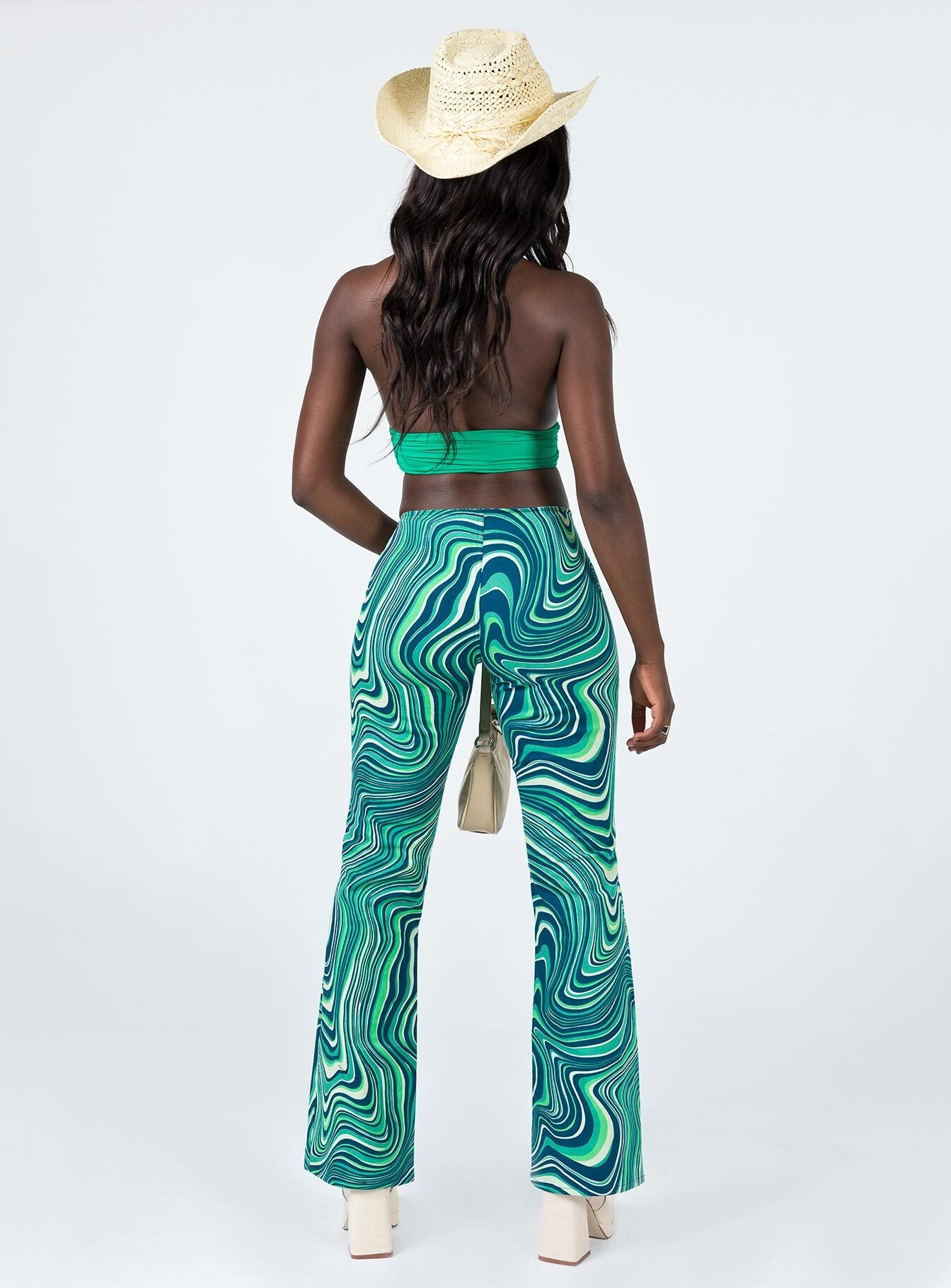 Motel Coban Trouser 70s Ripple Green-Vipp Girl