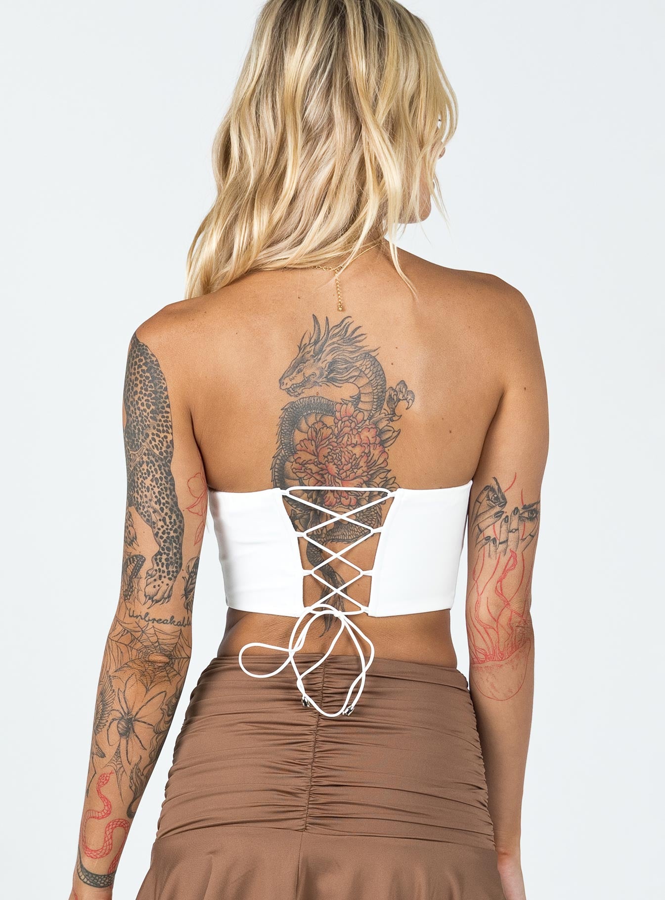 Maiya Strapless Top White-Vipp Girl