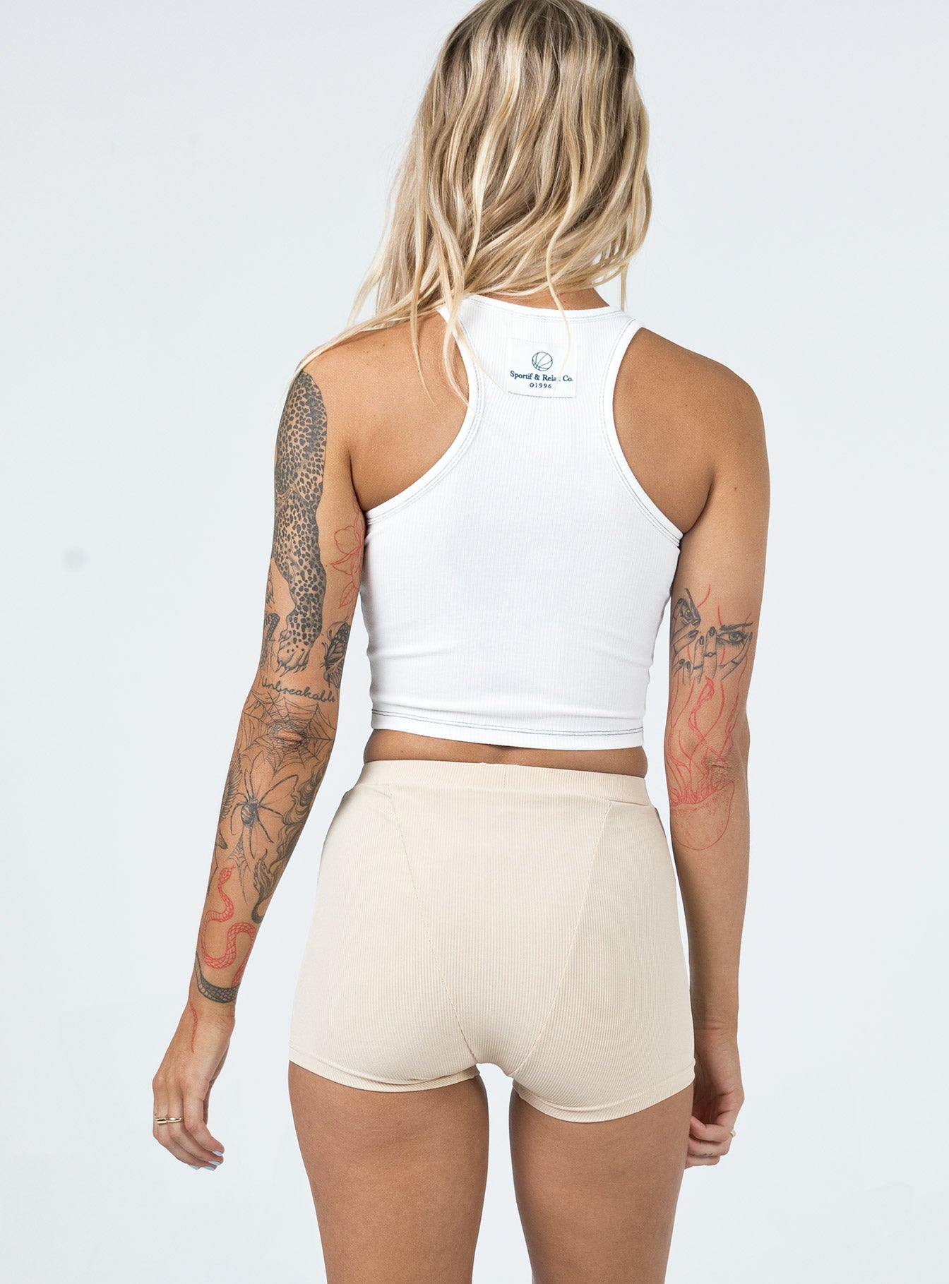 Camello Bike Shorts Beige-Vipp Girl