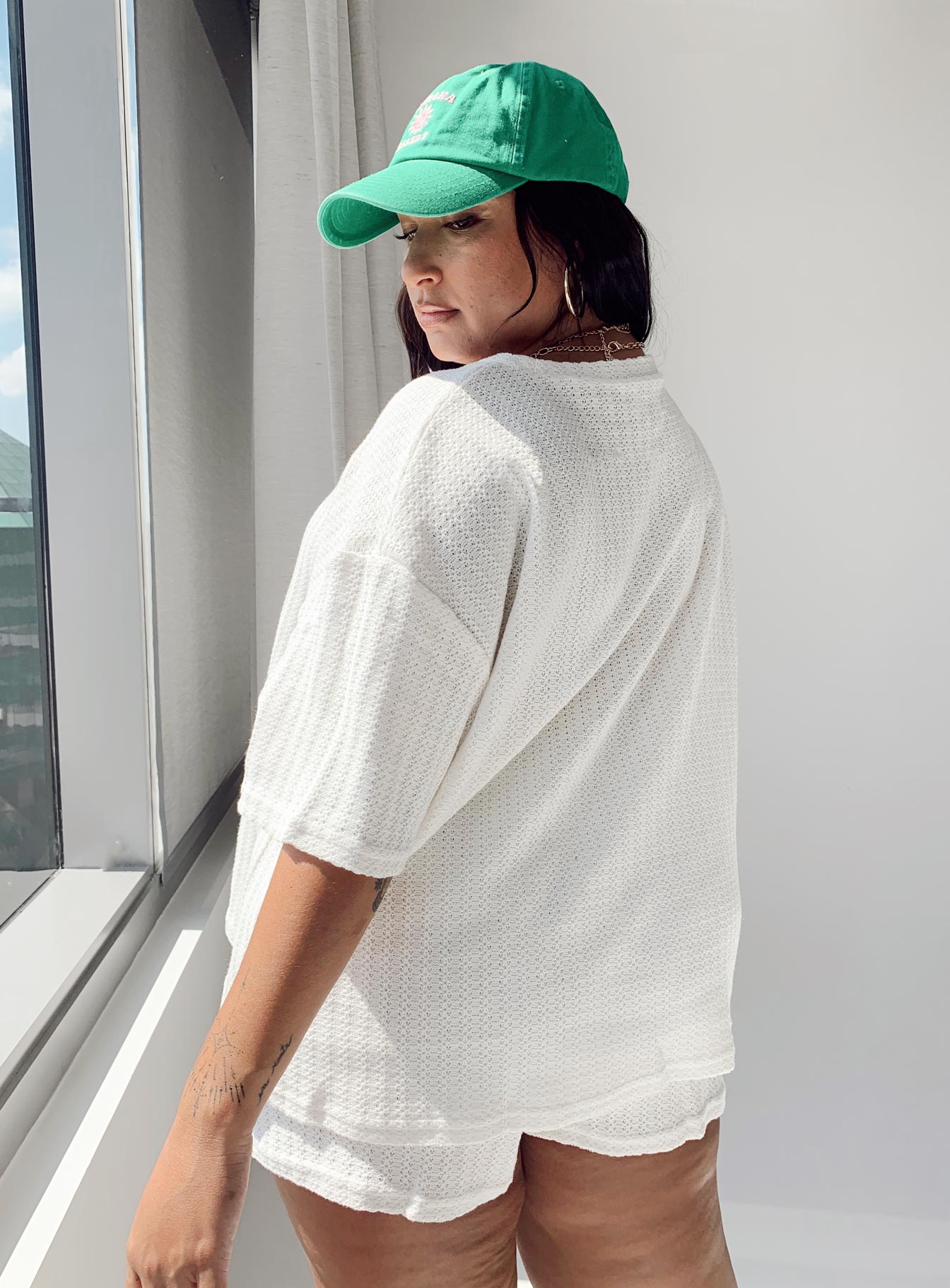 Cammie Knit Set White Curve-Vipp Girl