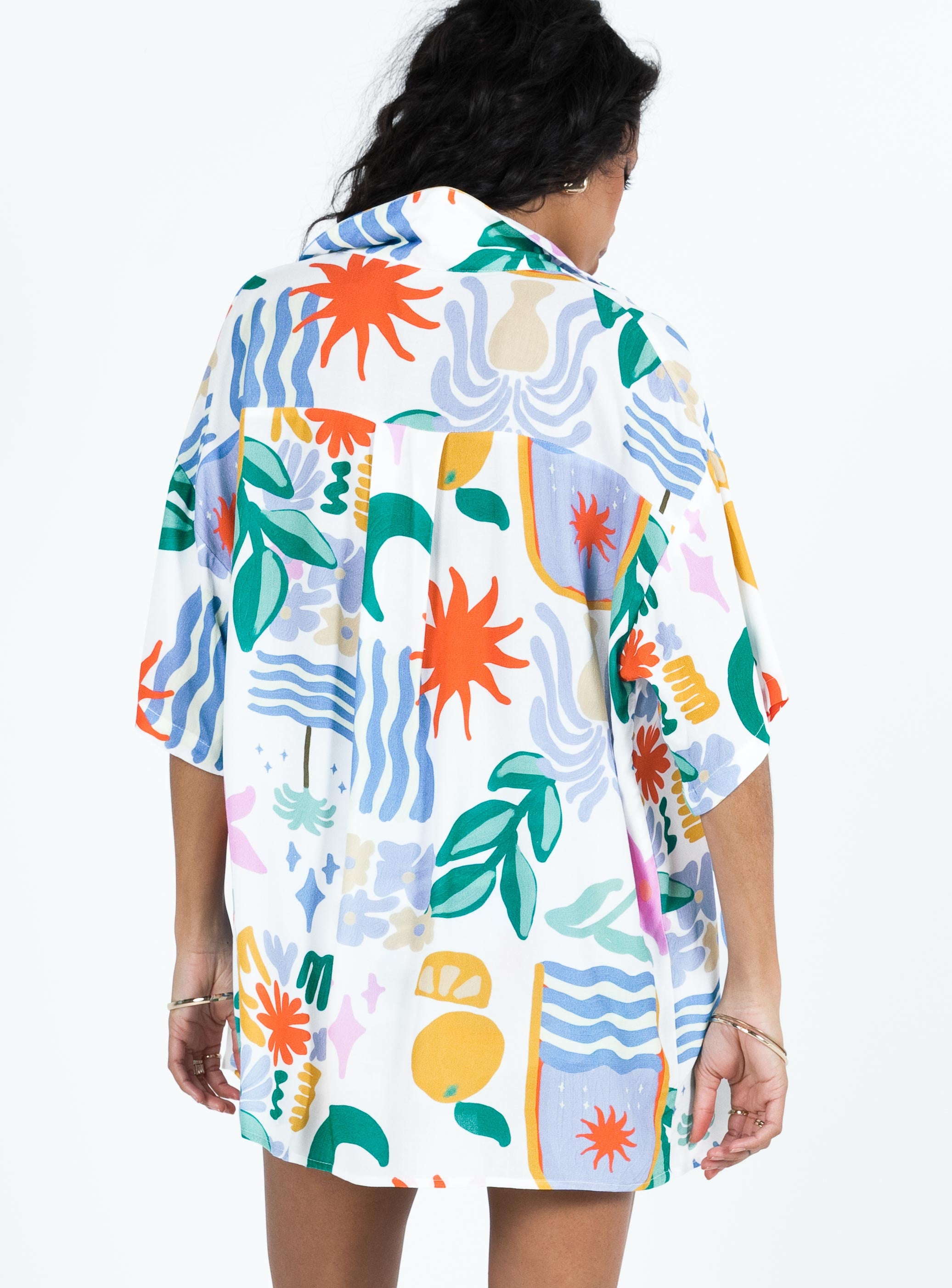 Caraliia Shirt Blue Multi-Vipp Girl