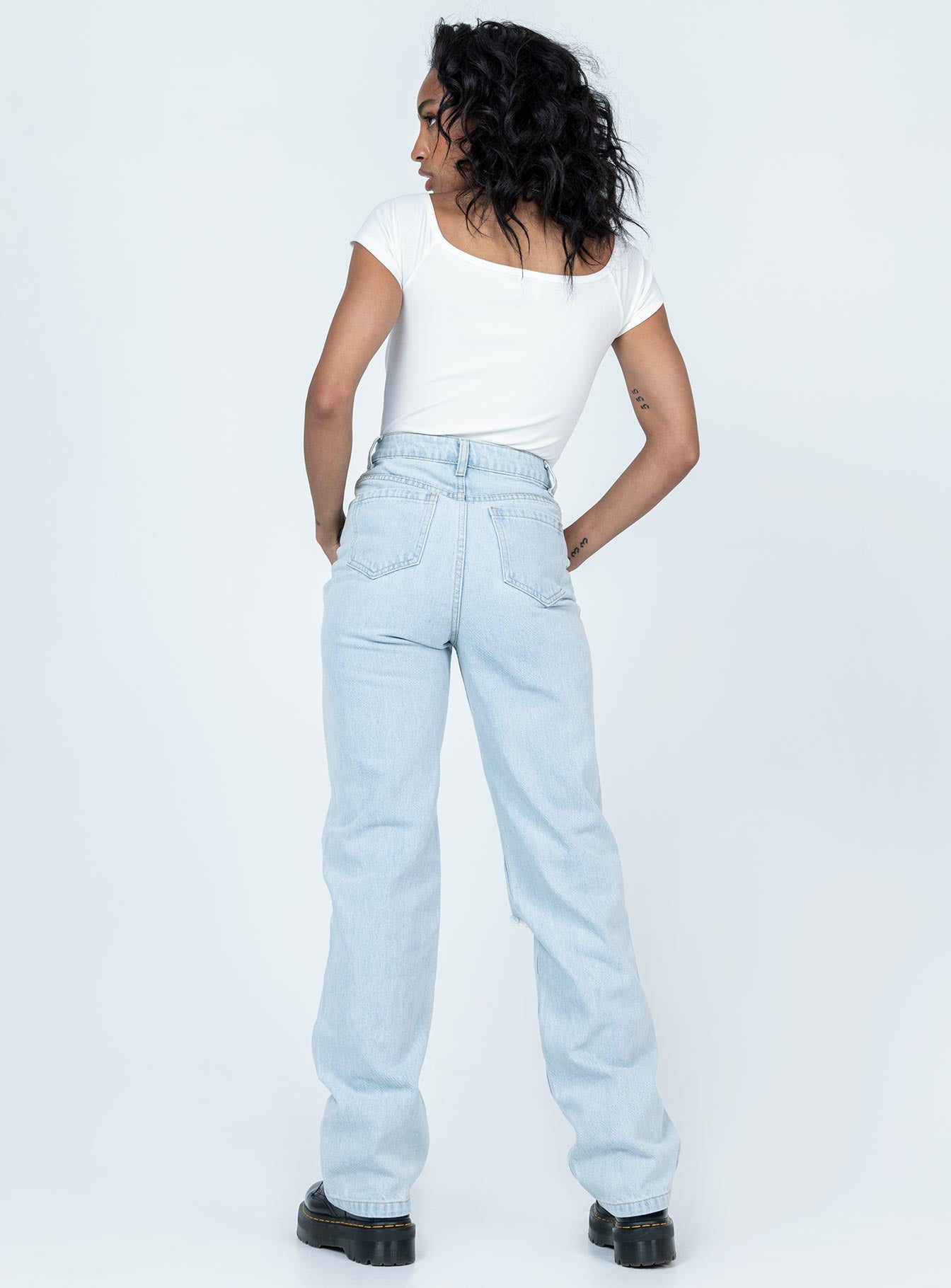 Bertie High Rise Wide Leg Jean-Vipp Girl