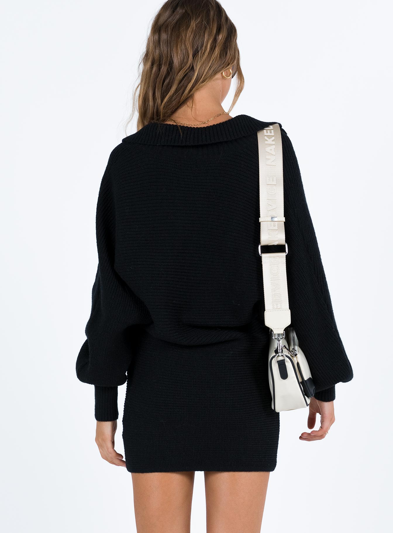 Quinten Mini Dress Black Lower Impact-Vipp Girl