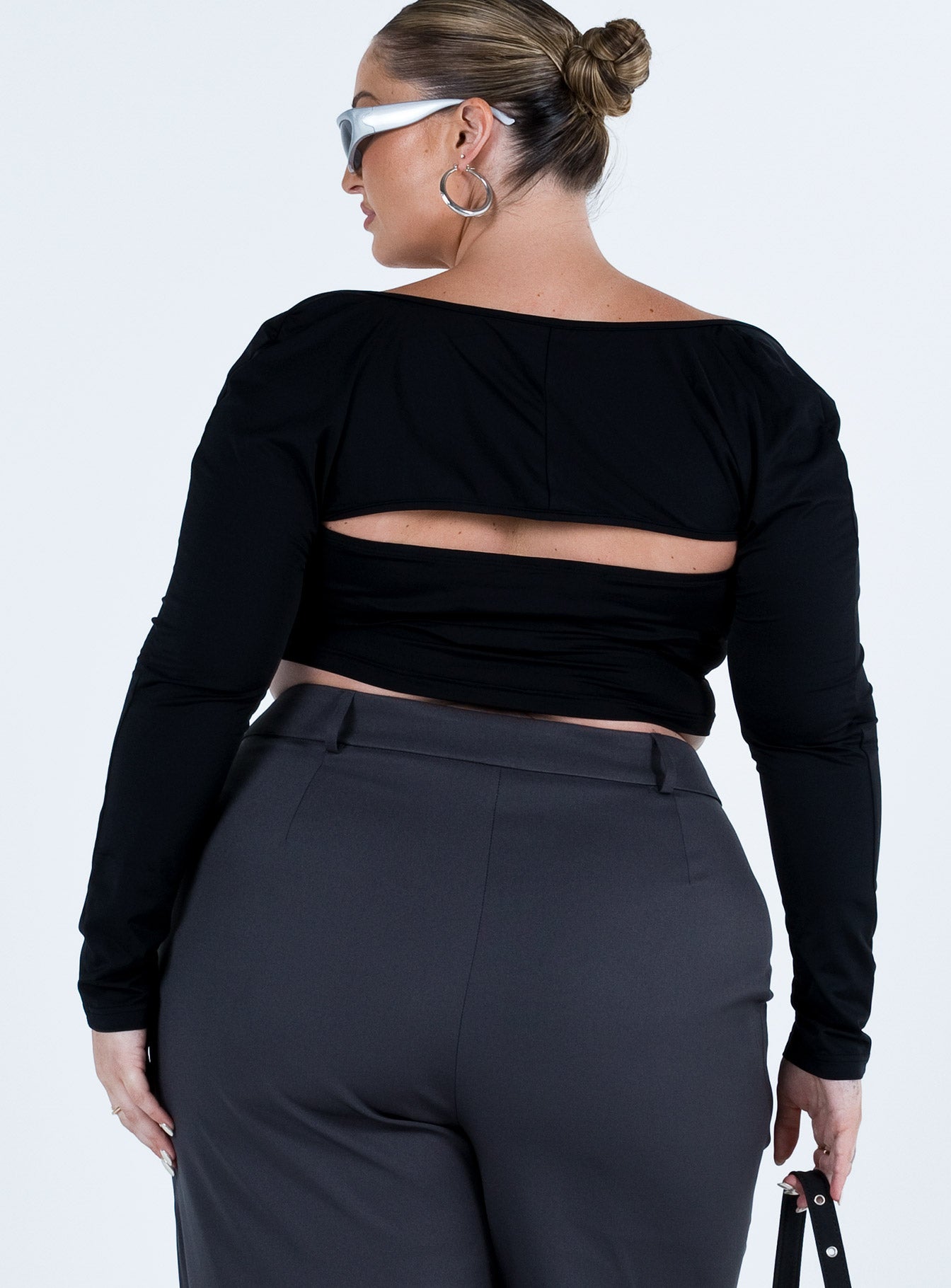 Koslo Bolero Top Black Curve-Vipp Girl