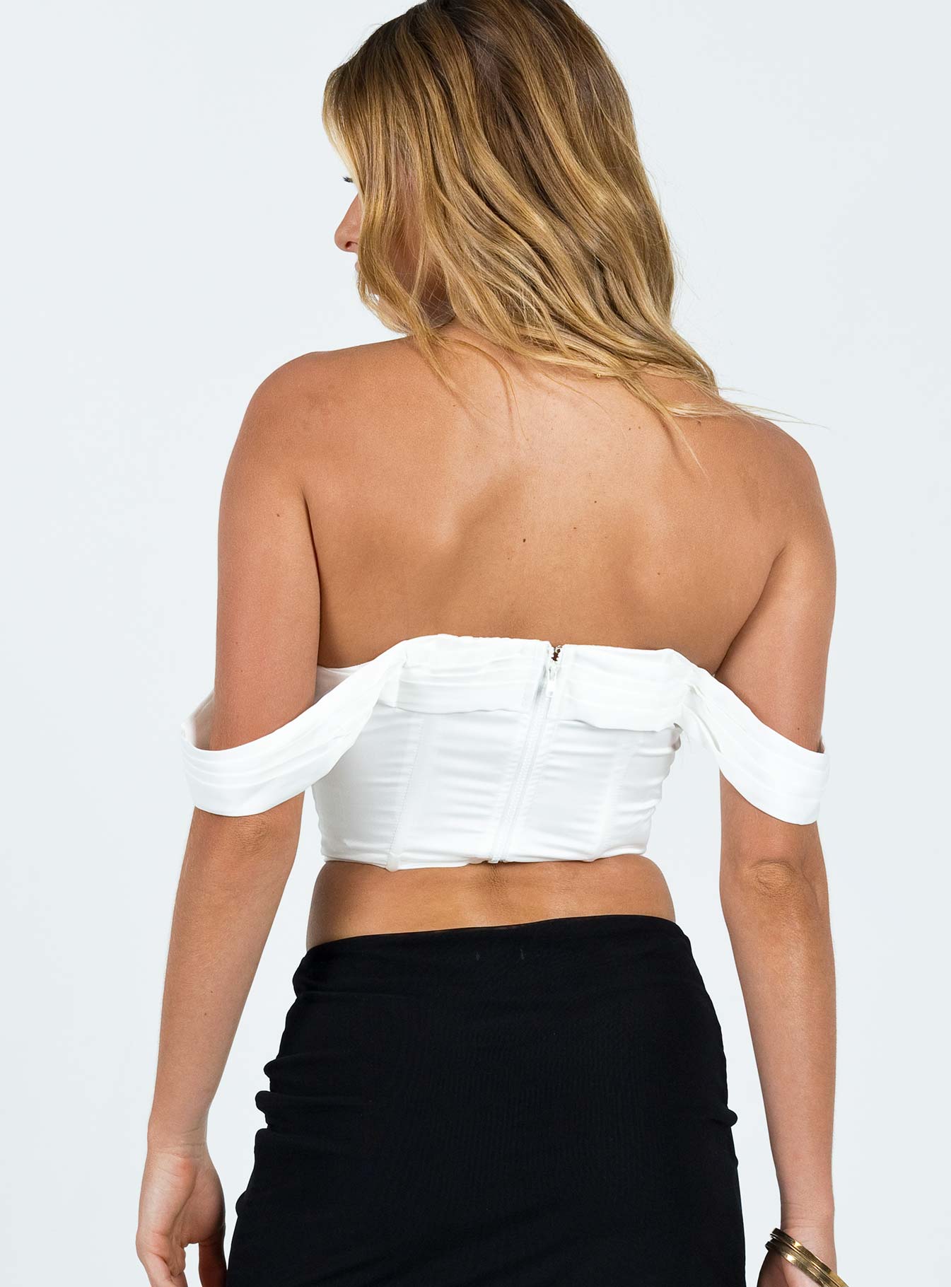 Maila Corset Top White-Vipp Girl