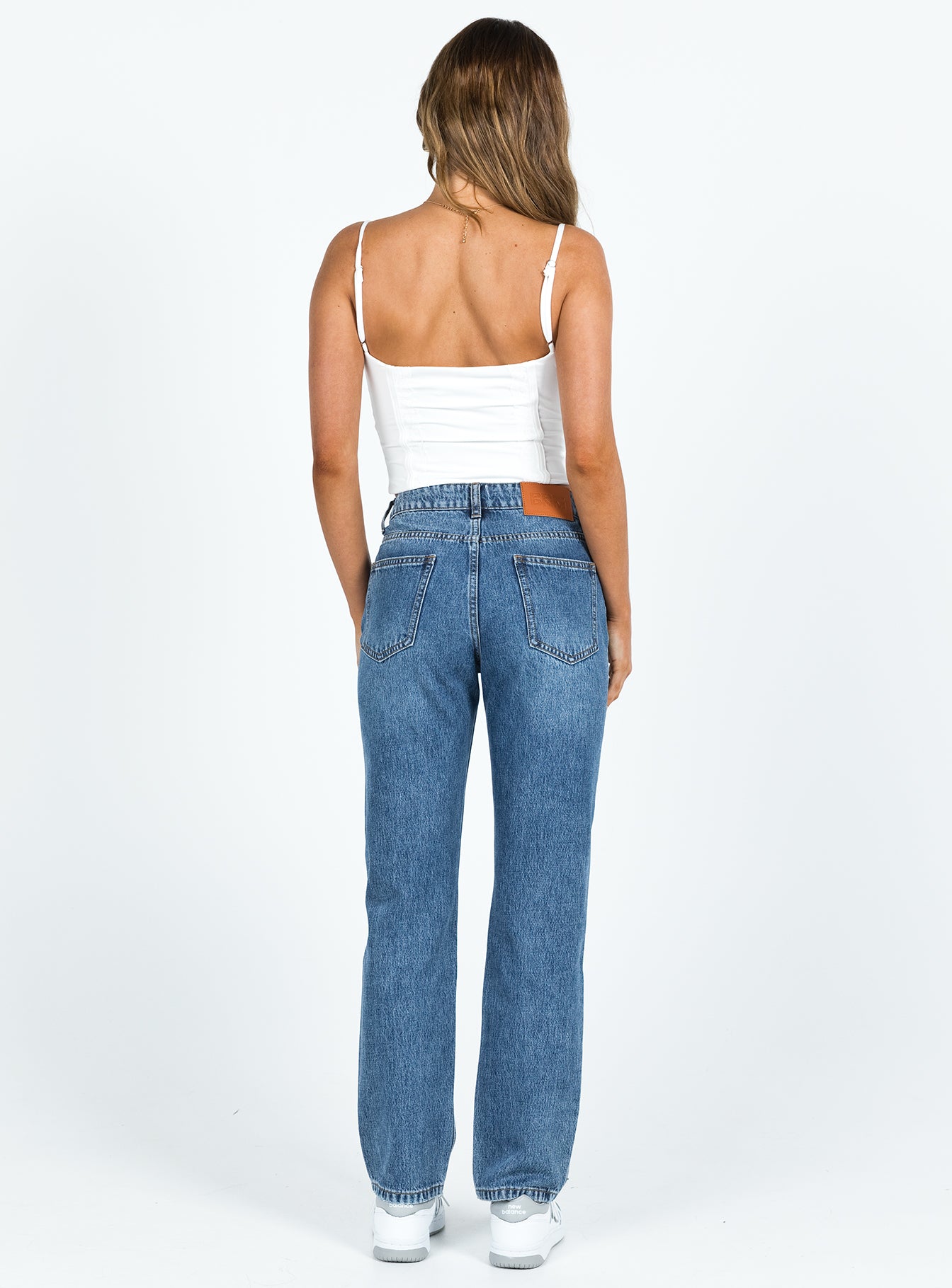 Marsher Slouch Jeans Mid Wash Denim-Vipp Girl