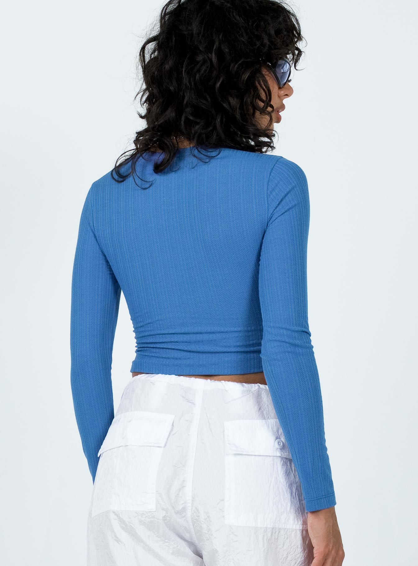 Culloden Long Sleeve Top Blue-Vipp Girl