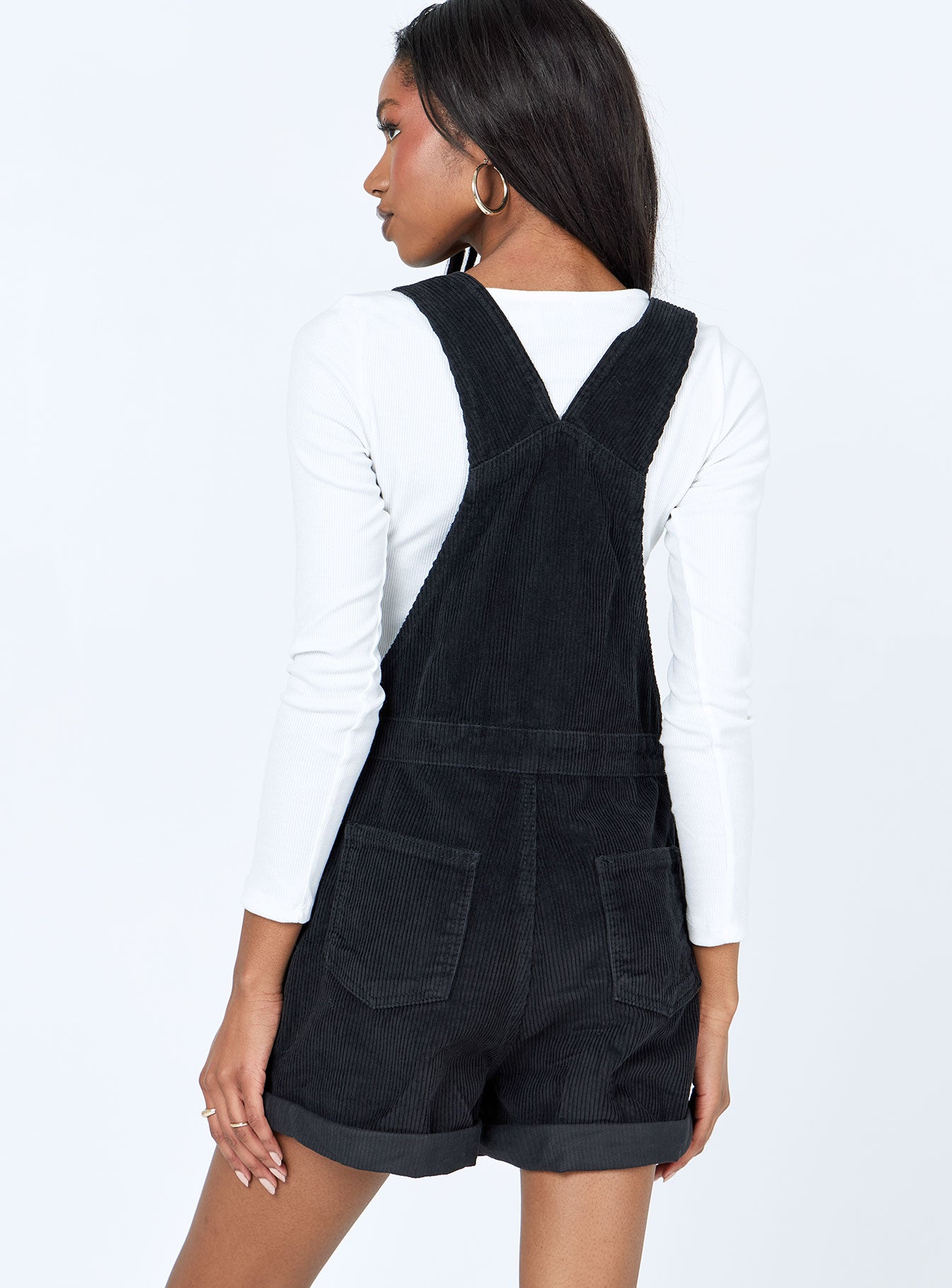Kacey Short Overalls Black-Vipp Girl