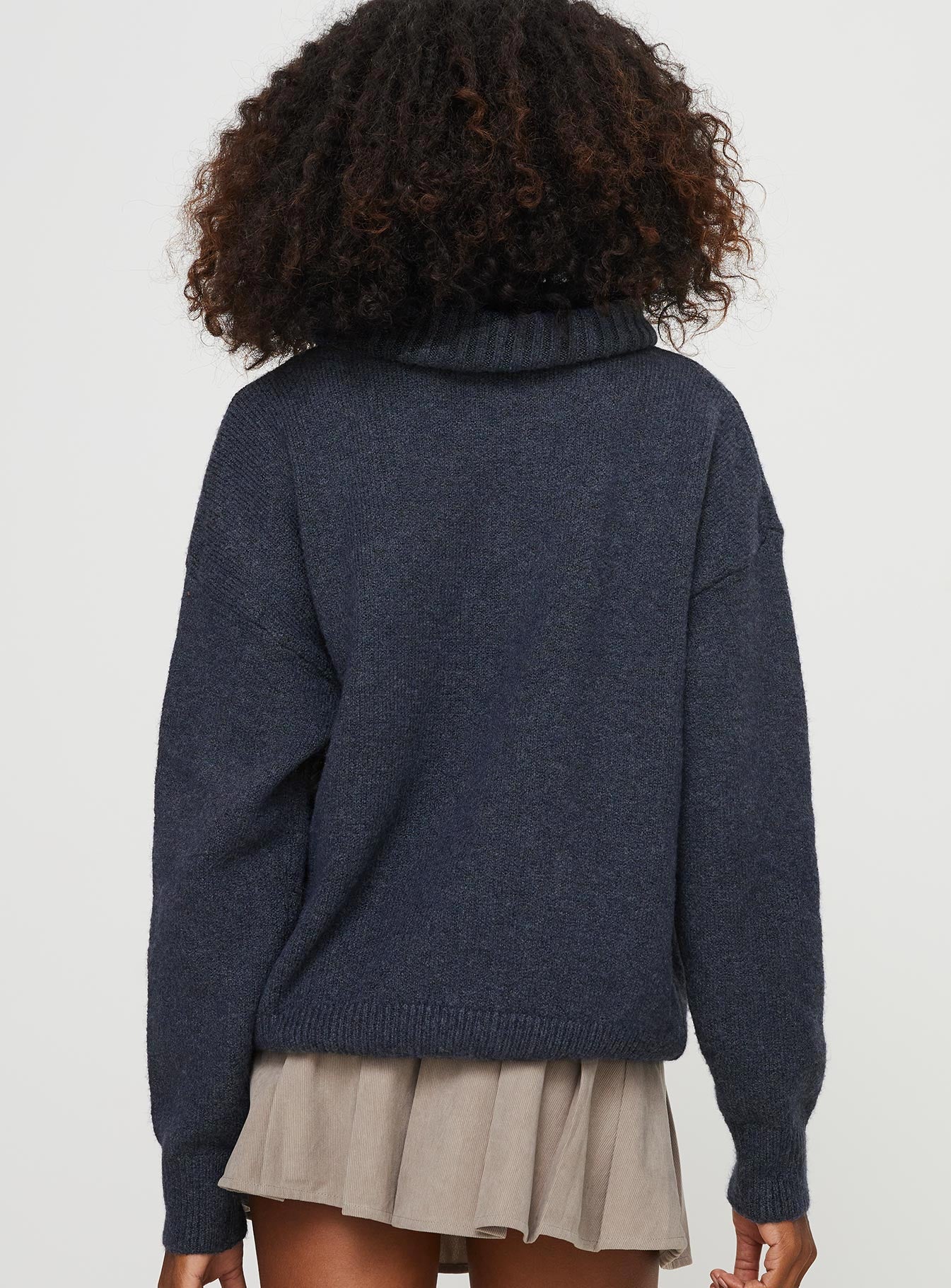 Oswin Turtleneck Sweater Navy-Vipp Girl