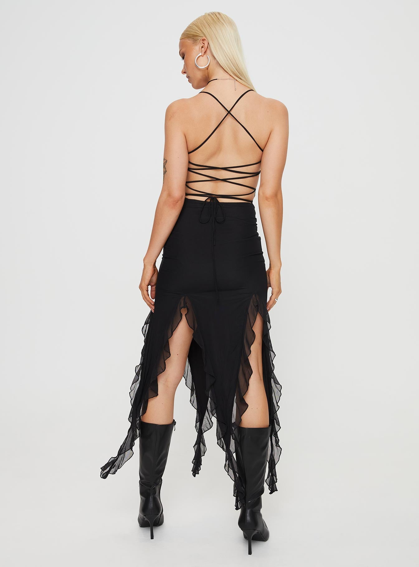 Marisol Midi Dress Black-Vipp Girl