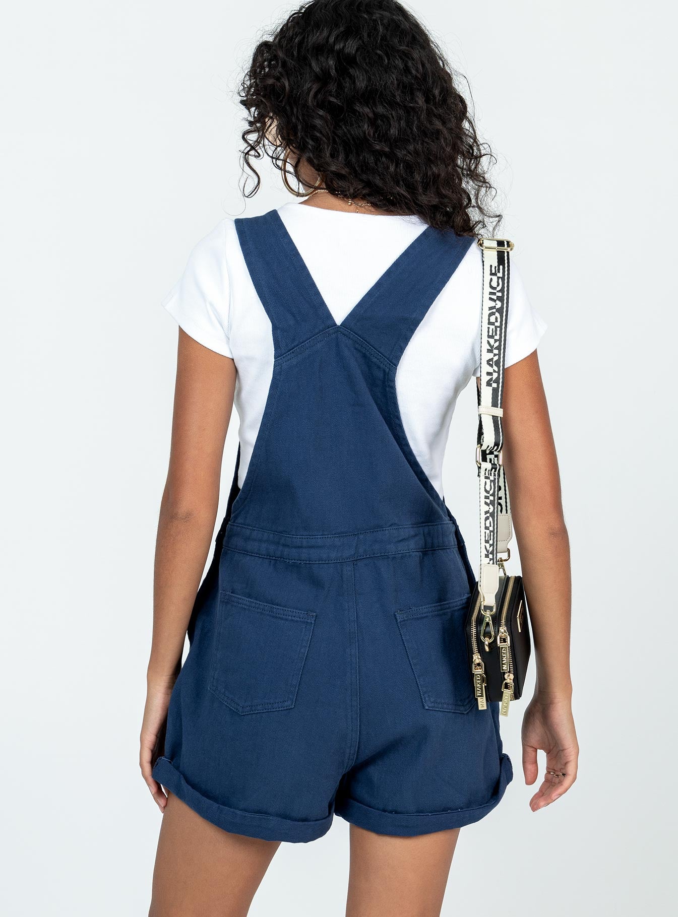 Kacey Short Overalls Navy-Vipp Girl