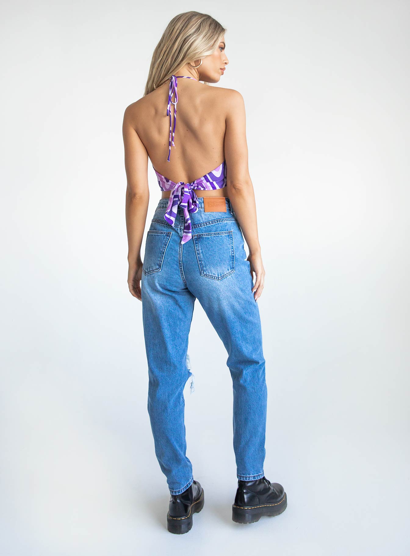 Damion Ripped Mom Denim Jeans-Vipp Girl