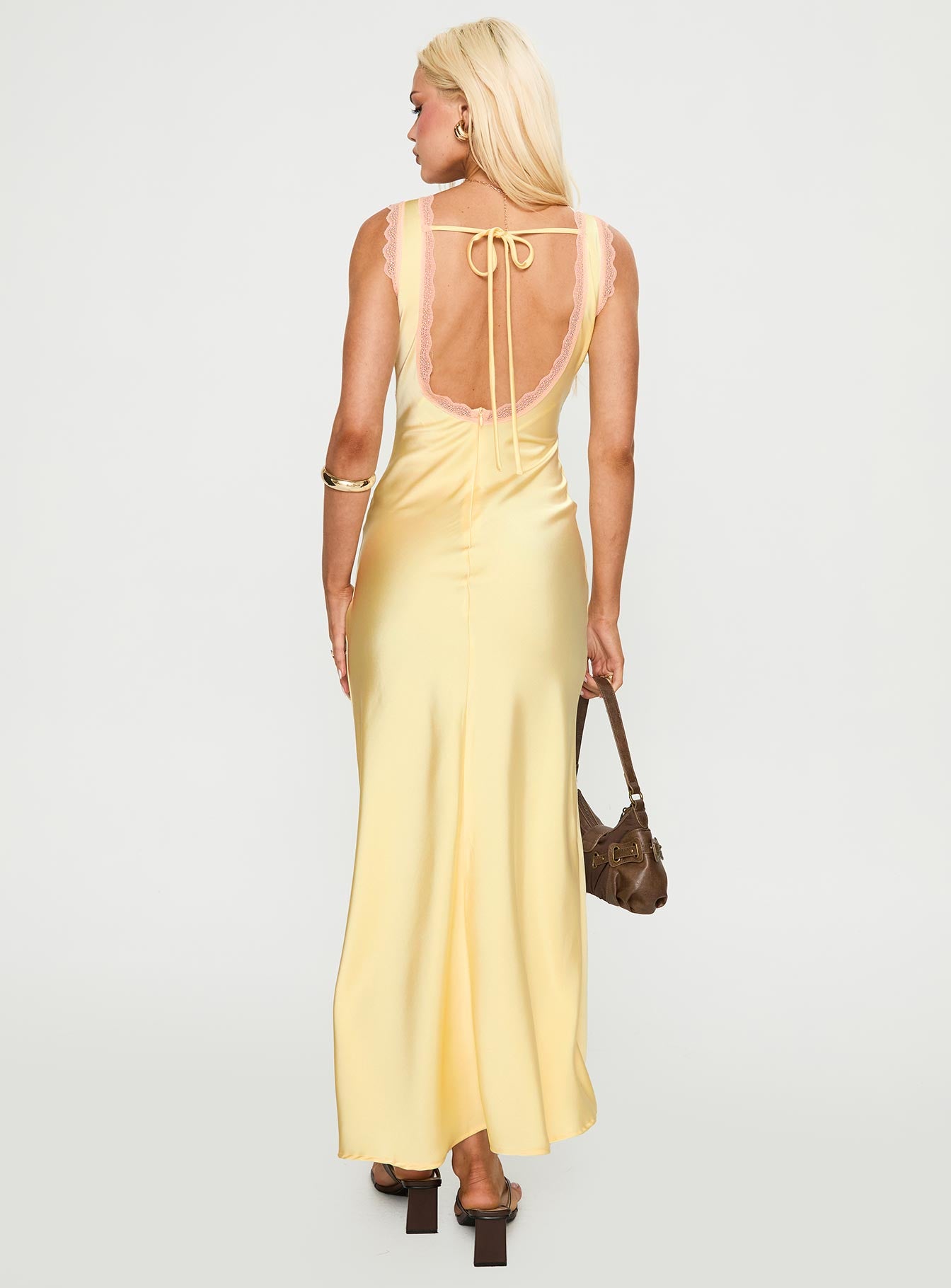 Prophecies Lace Maxi Dress Lemon-Vipp Girl