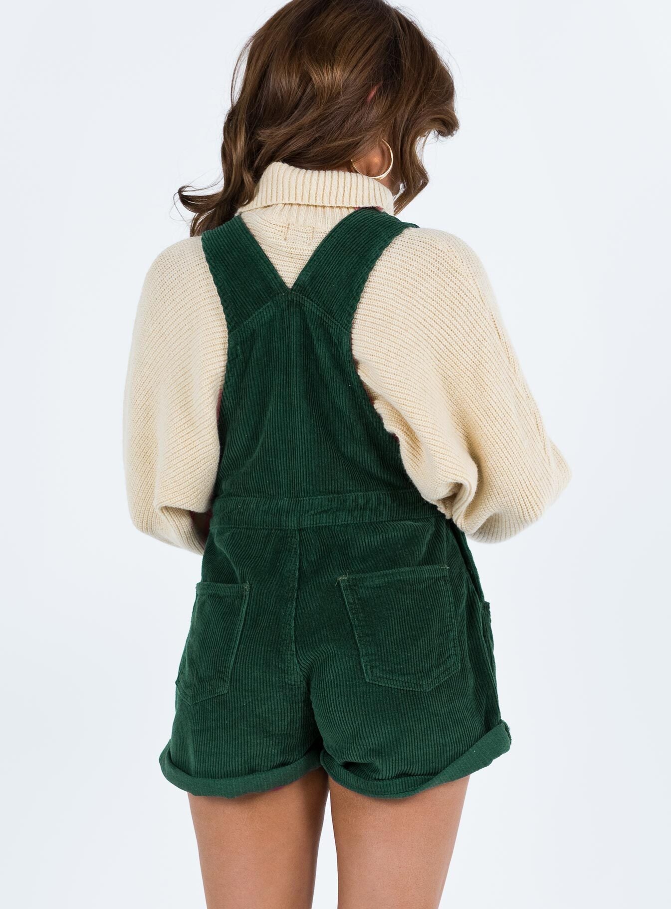 Kacey Short Overalls Khaki Petite-Vipp Girl