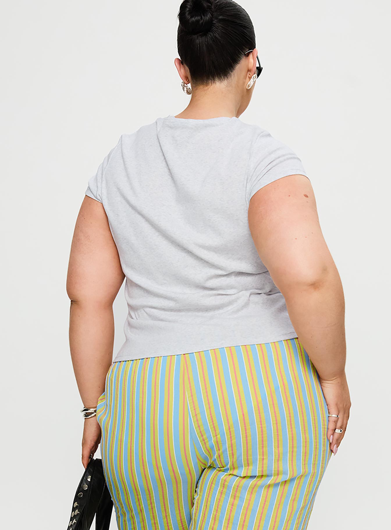 Prestige Longline Baby Tee Grey Curve-Vipp Girl