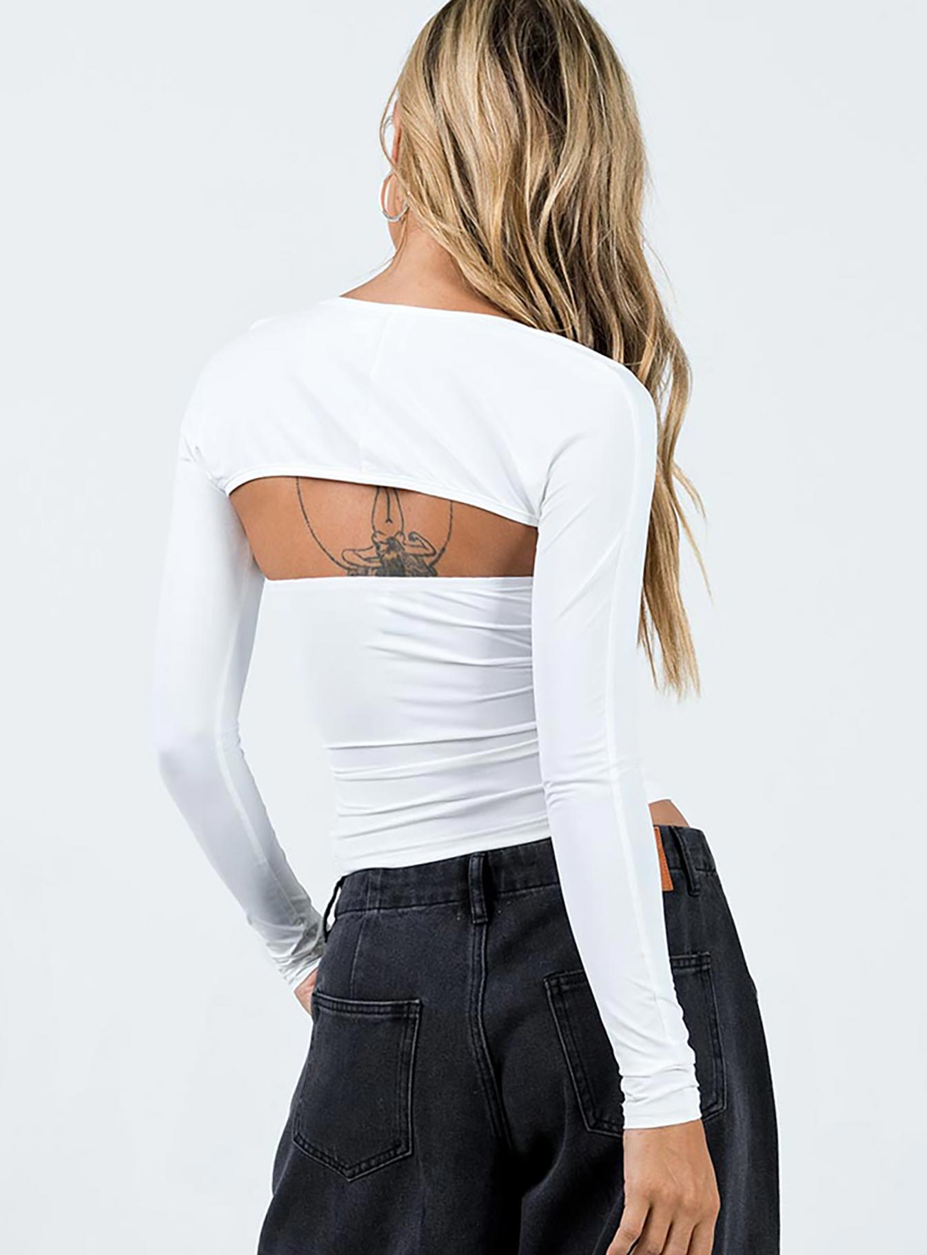 Moran Two Piece Bolero Top White-Vipp Girl