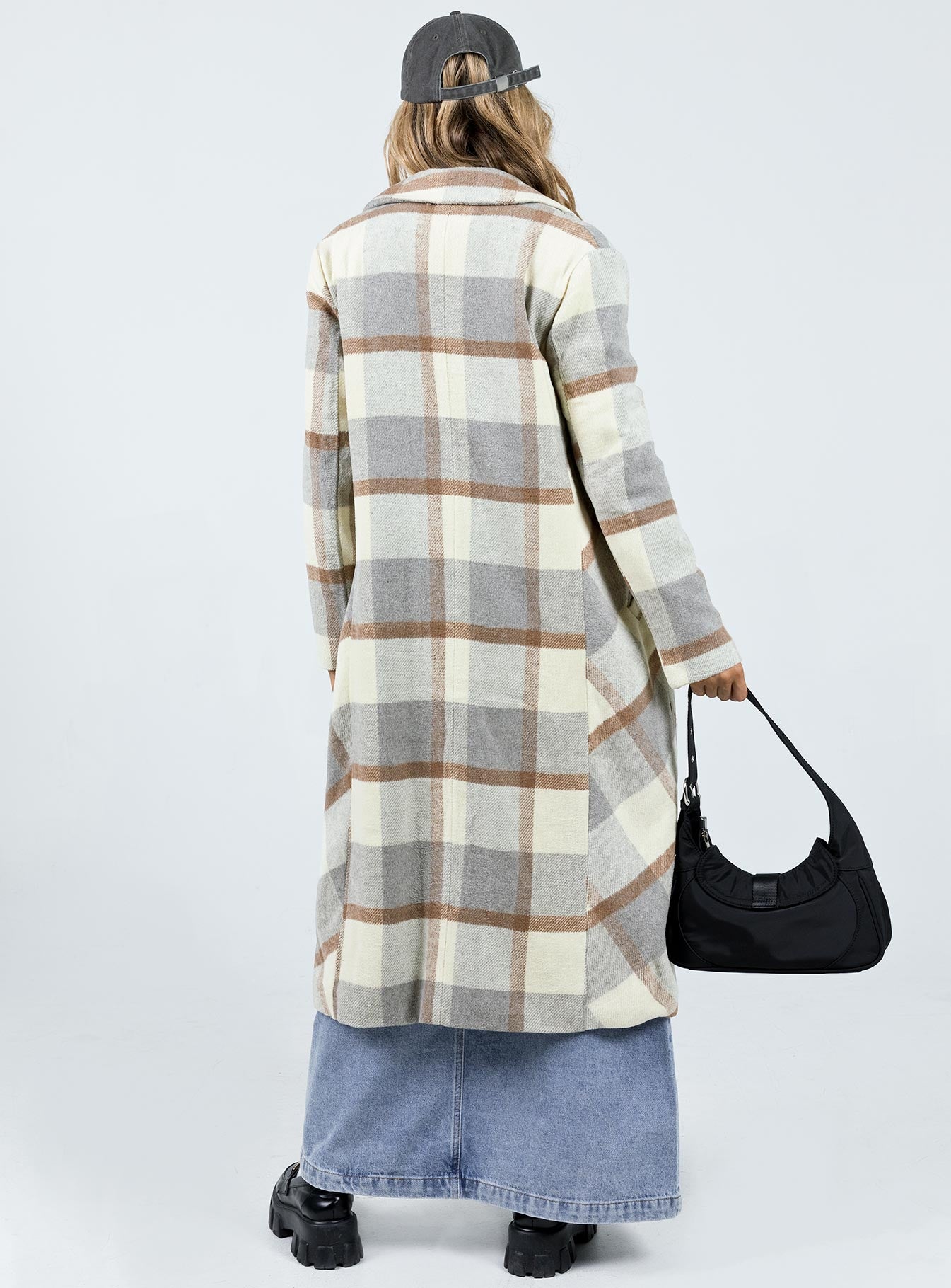 Keslake Plaid Coat Grey Check-Vipp Girl