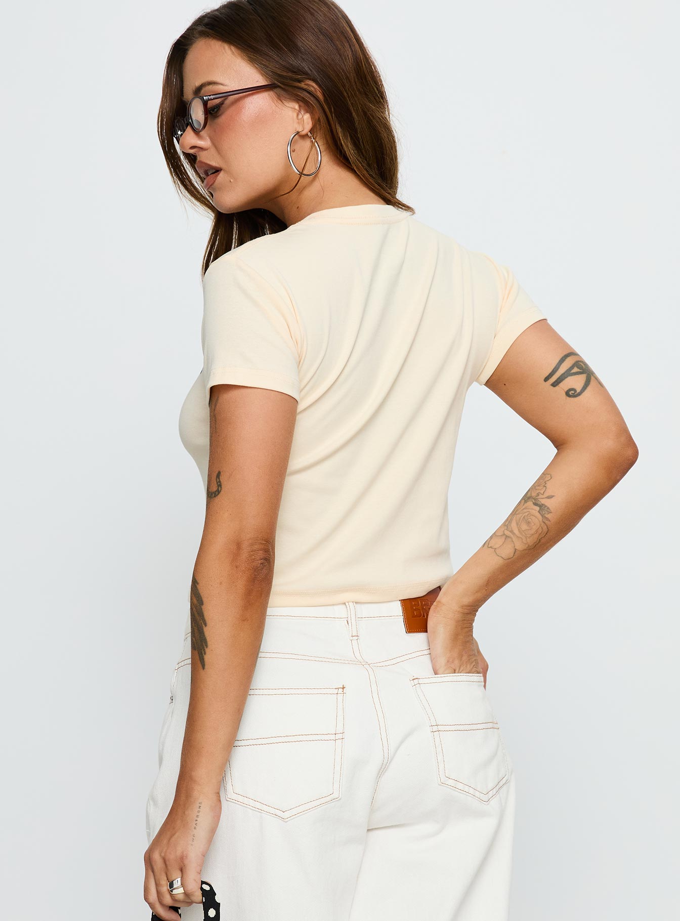 Dearly Loved Graphic Baby Tee Cream-Vipp Girl