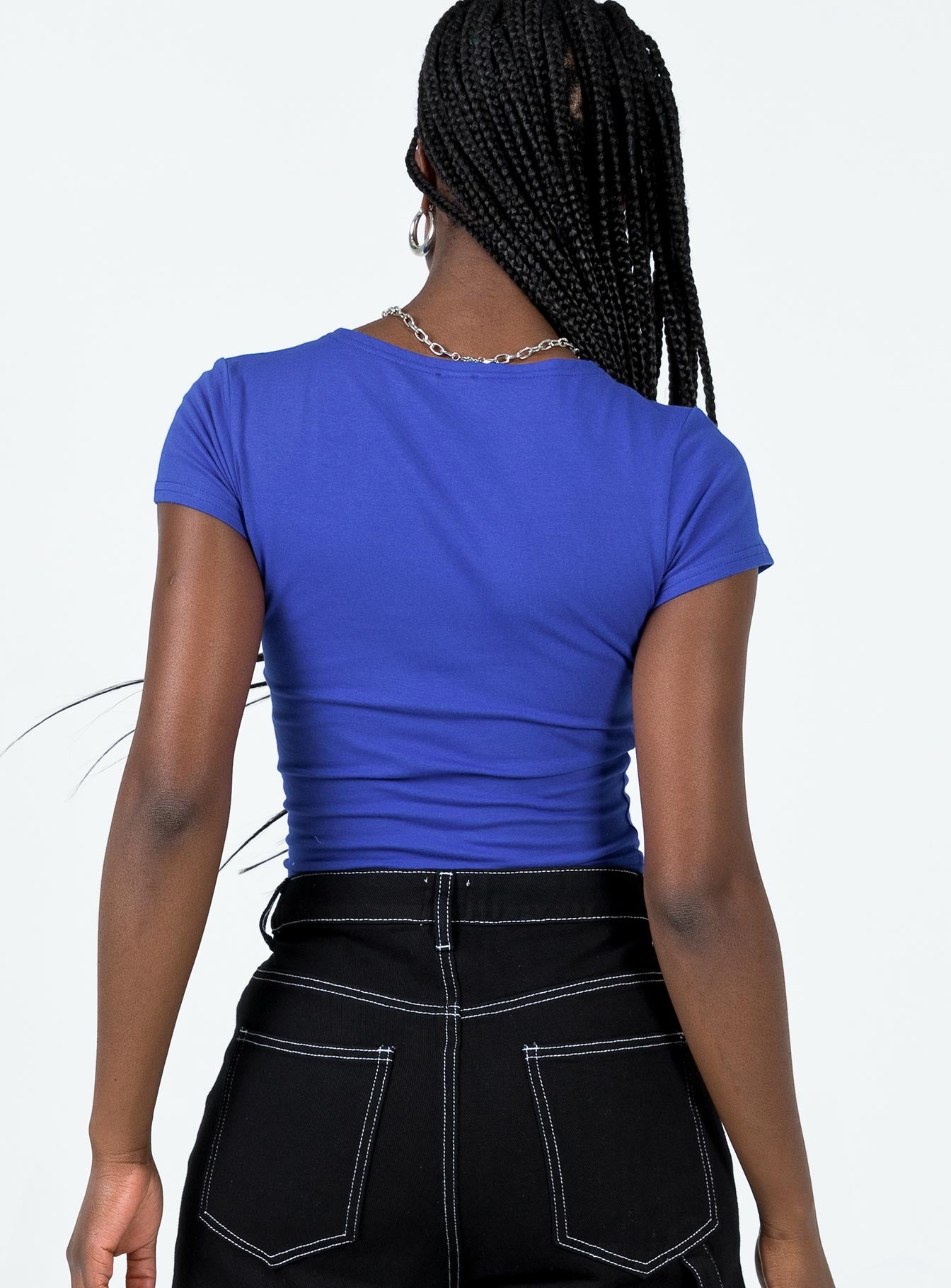 Polly Denim Club Tee Blue-Vipp Girl