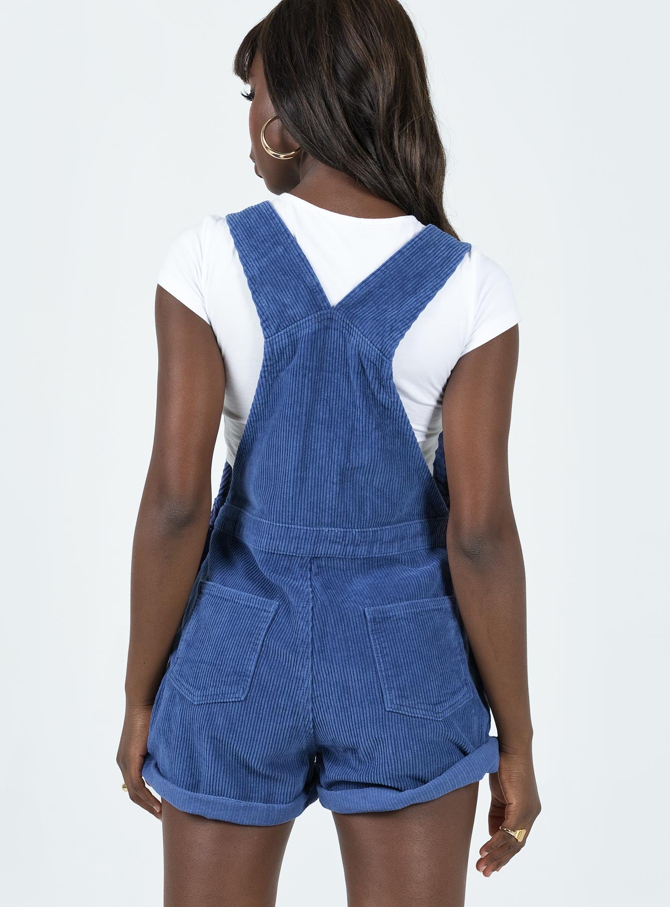 Kacey Short Overalls Navy Cord-Vipp Girl