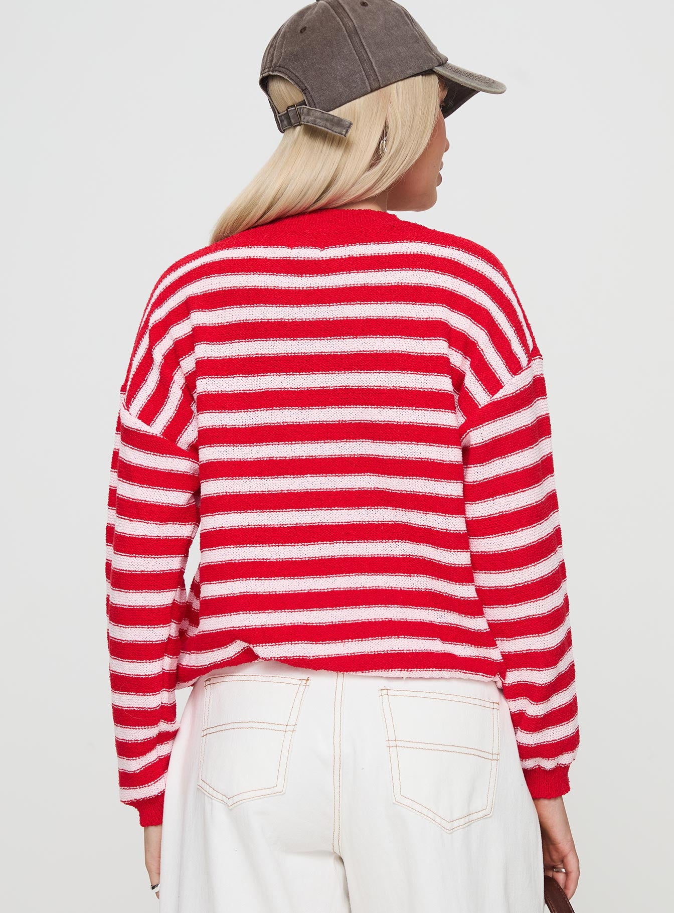 Freeze Knit Sweater Red-Vipp Girl