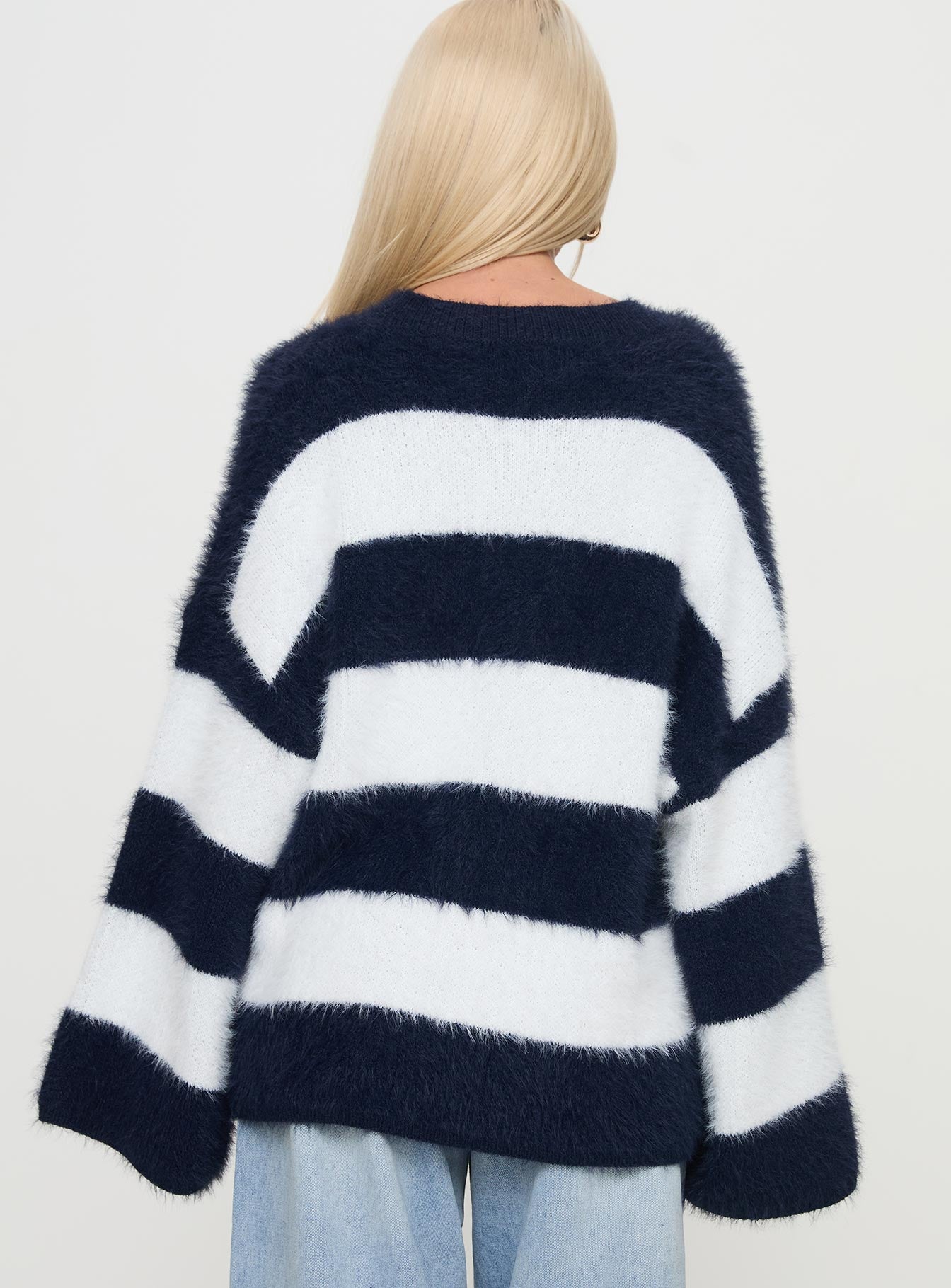 Nerina Knit Sweater Blue / White Stripe-Vipp Girl