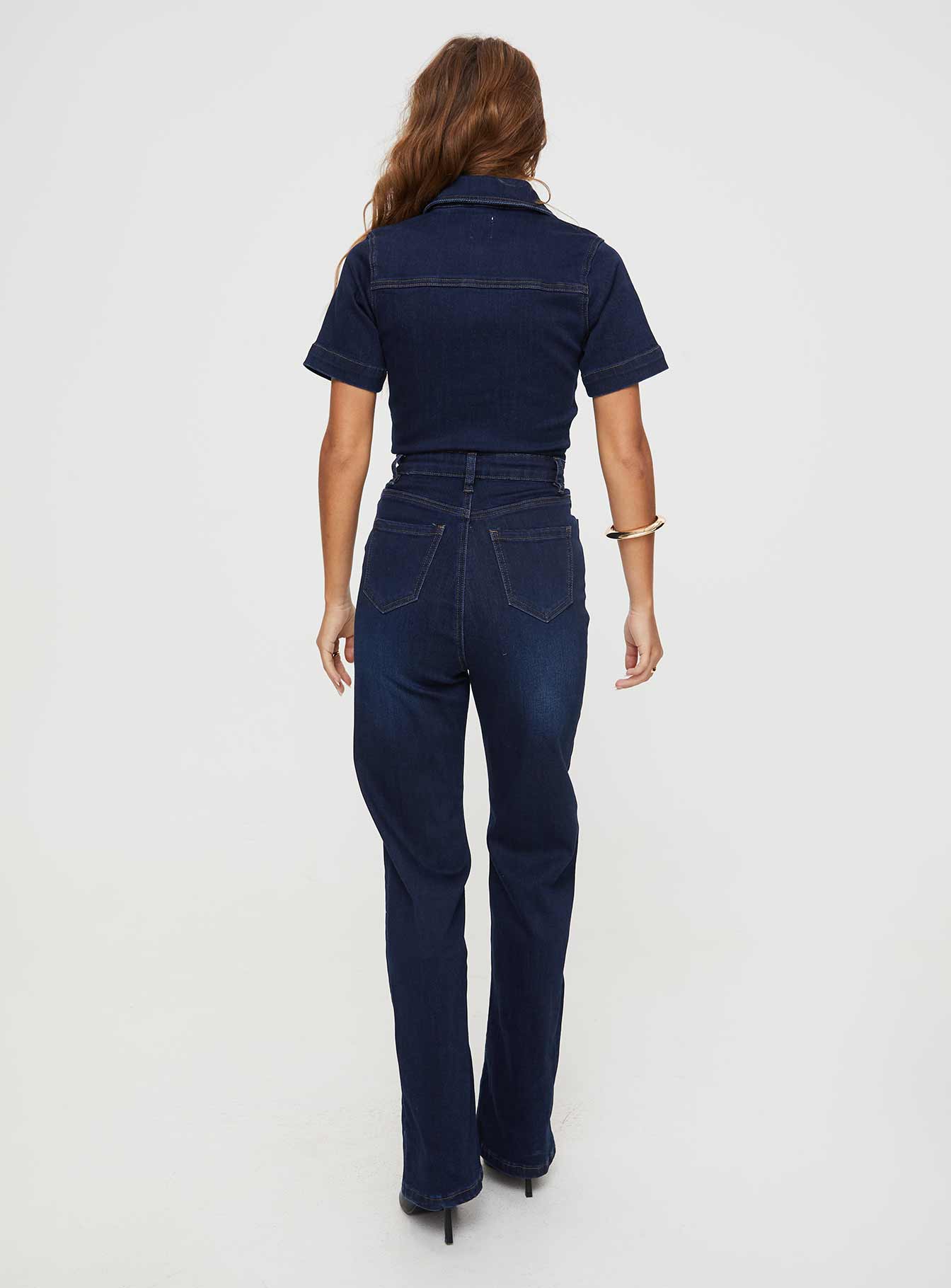 Muro Denim Jumpsuit Blue-Vipp Girl