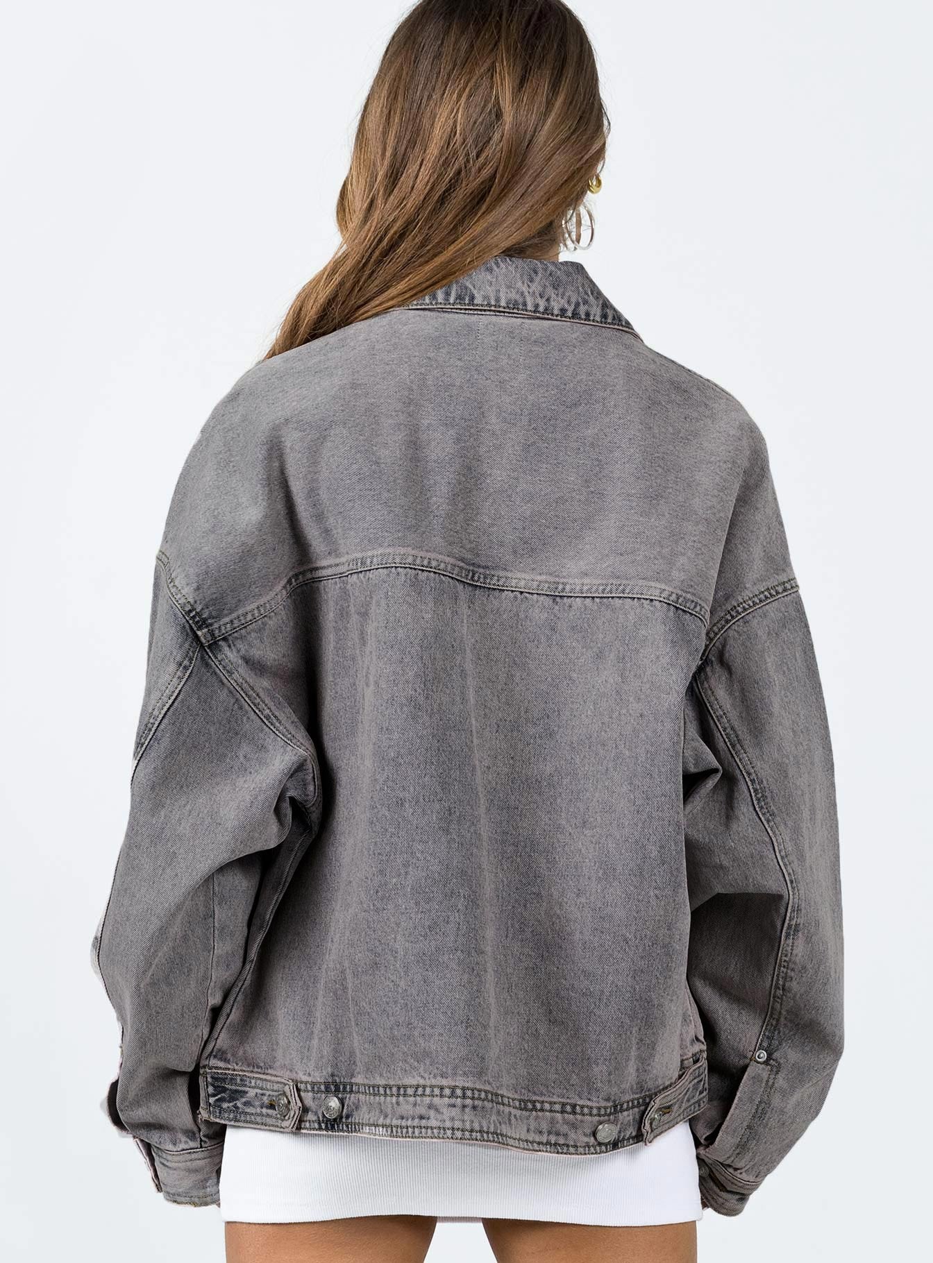 Kier Oversized Denim Jacket-Vipp Girl