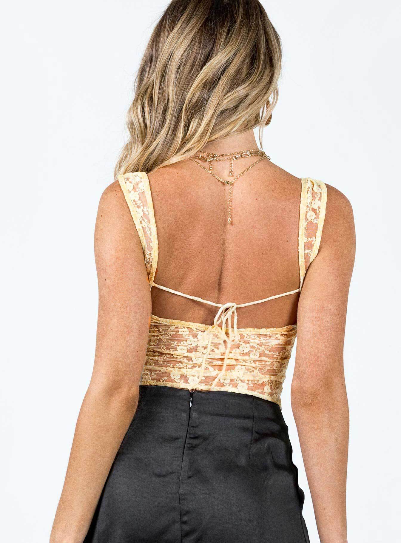 Cotone Lace Cami Cream-Vipp Girl