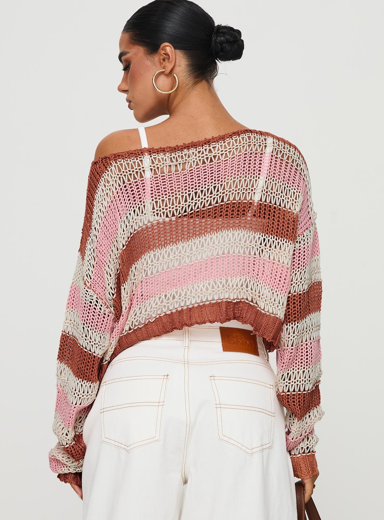 Perren Sweater Pink / Brown Stripe-Vipp Girl