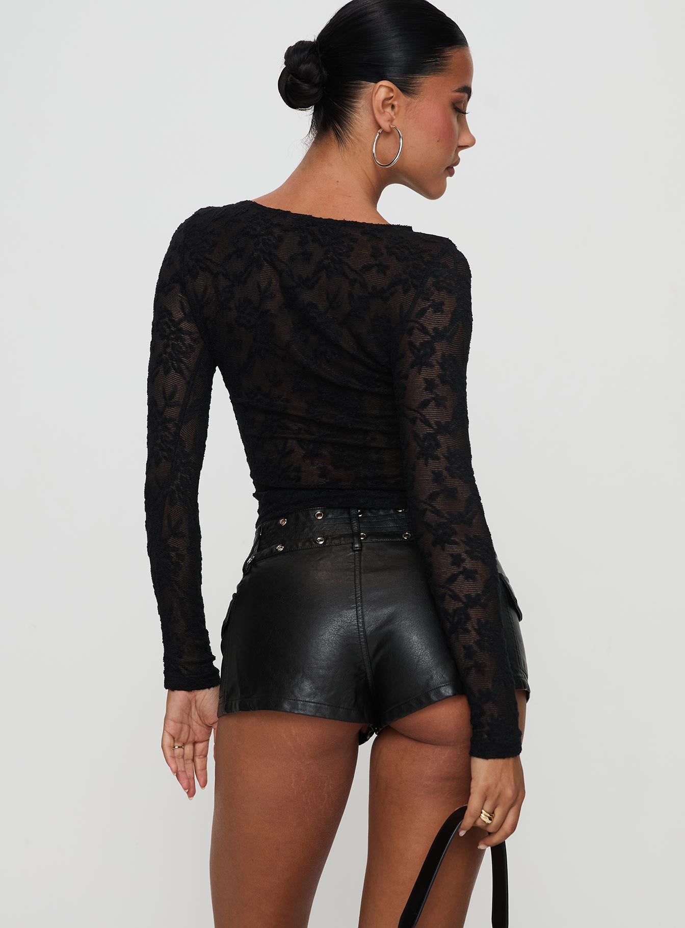 Born To Ride Shorts Washed Black-Vipp Girl