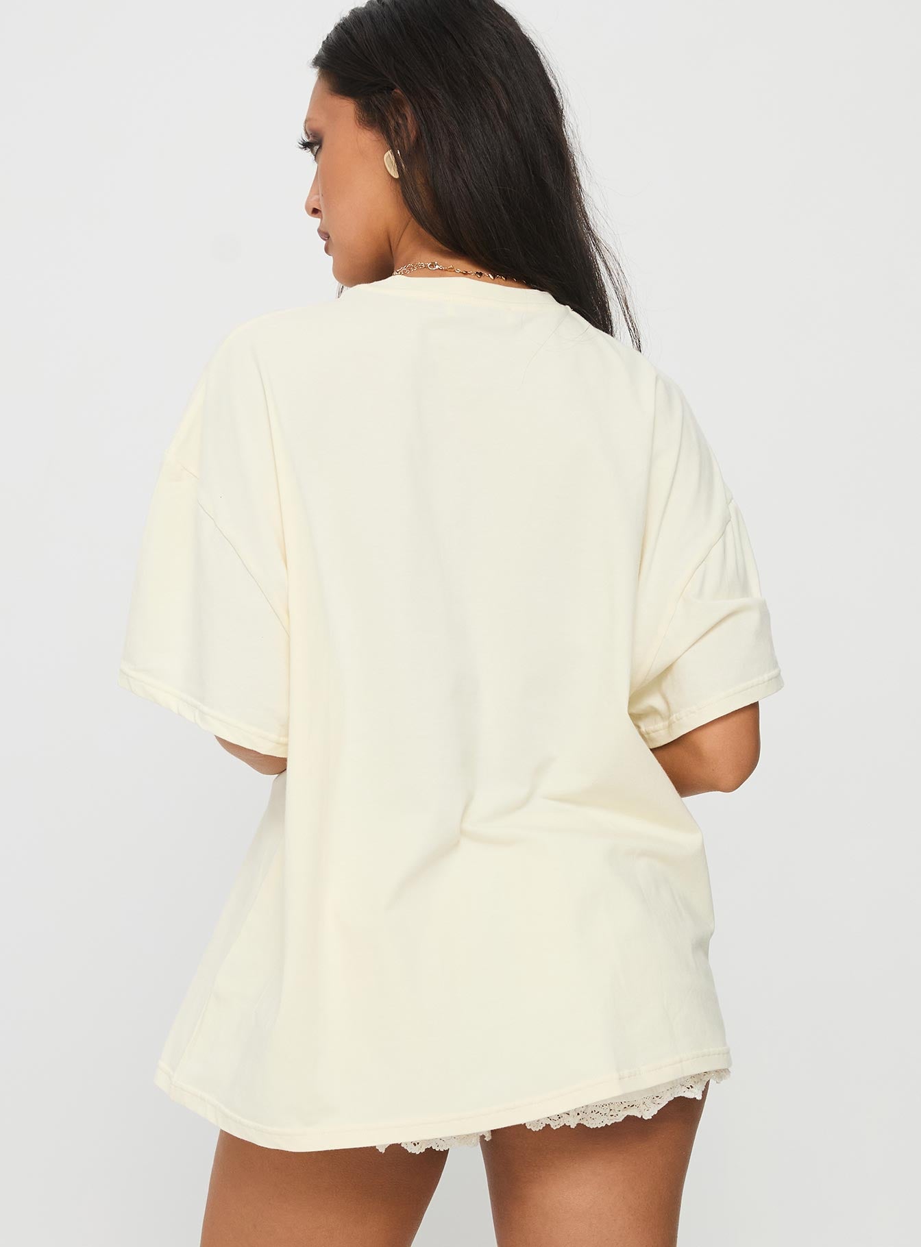 Farmer's Pick Oversized Graphic Top Cream-Vipp Girl